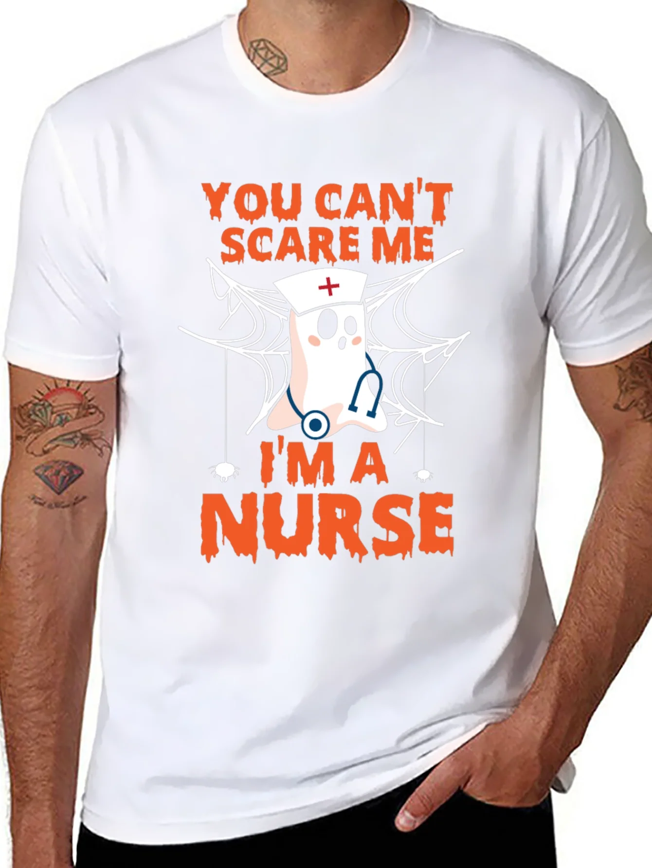 Camiseta Halloween Enfermera - No me puedes asustar