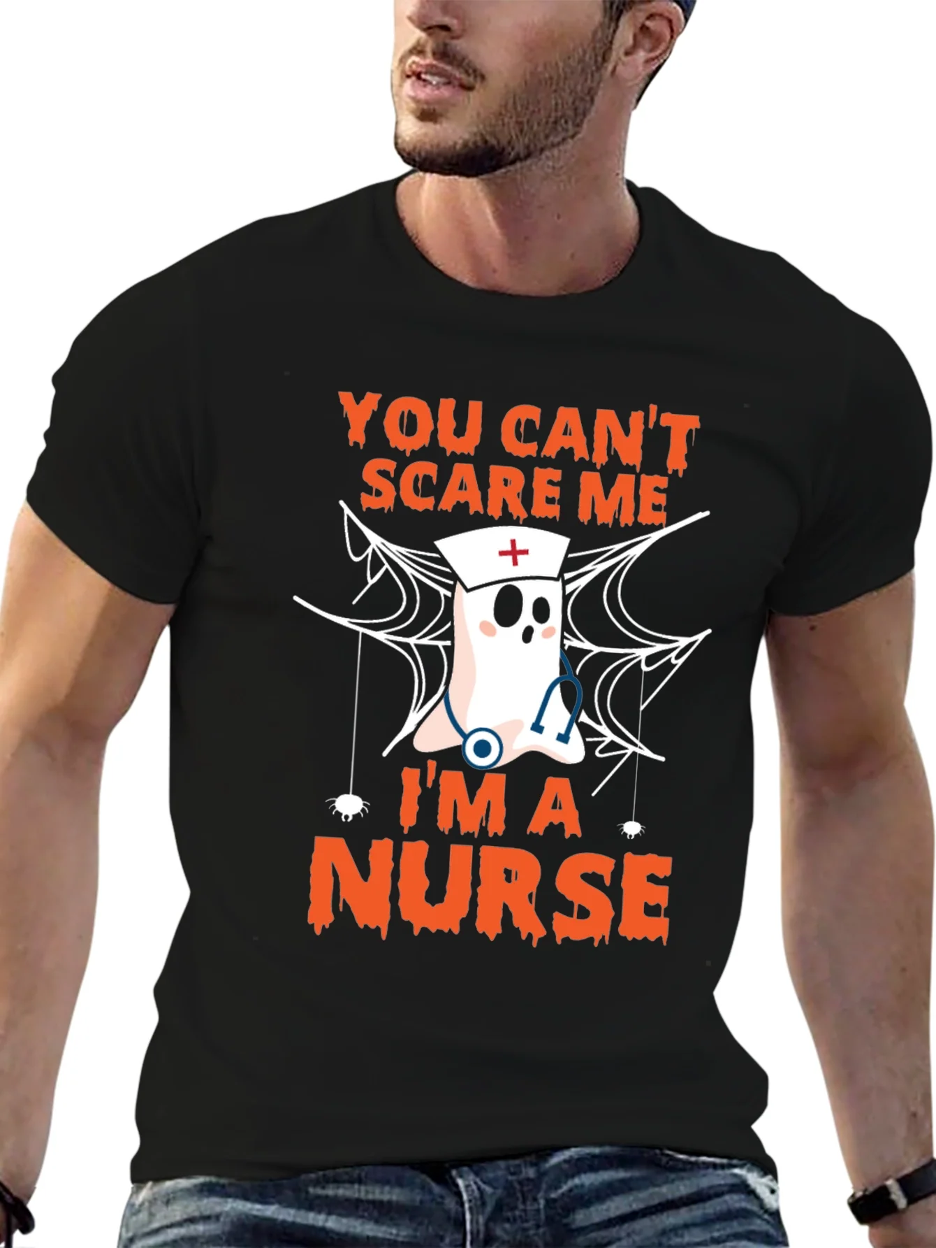 Camiseta Halloween Enfermera - No me puedes asustar