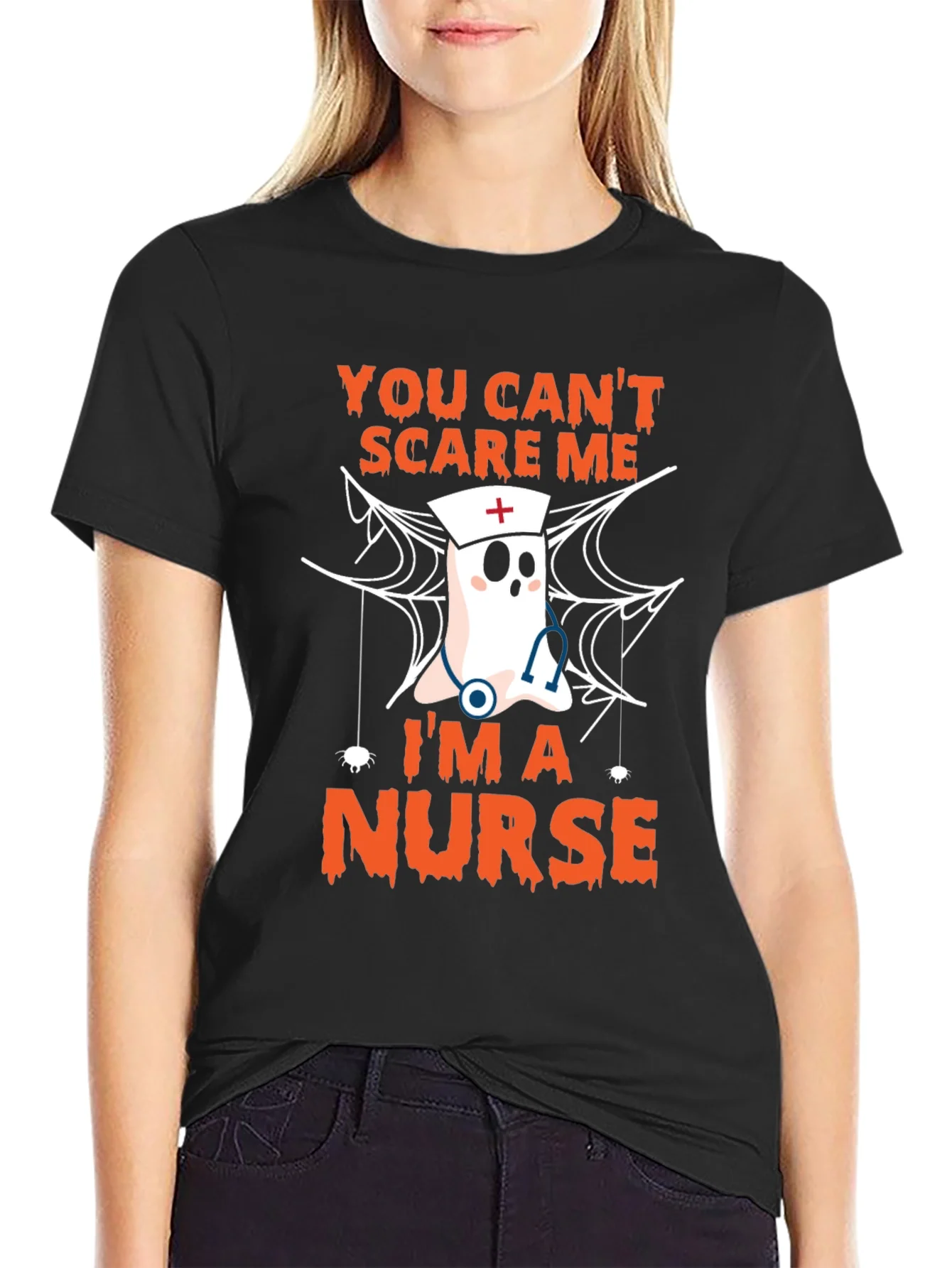 Camiseta Halloween Enfermera - No me puedes asustar