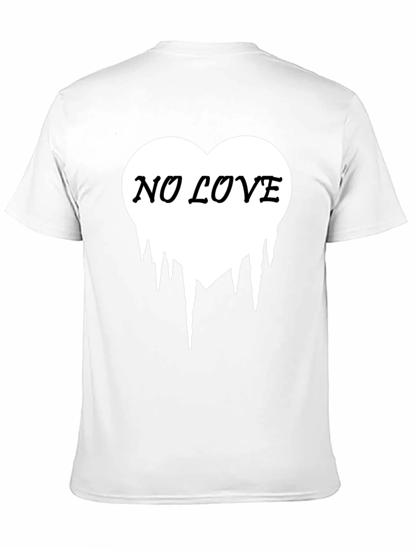 Rebbecca No Love Heart Drip Black T-Shirt