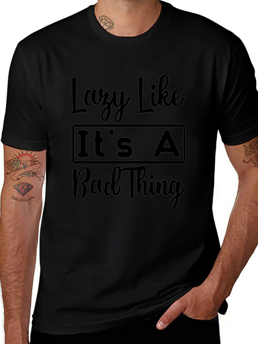 Rebbecca Lazy Like Its A Bad Thing Black Graphic Tee