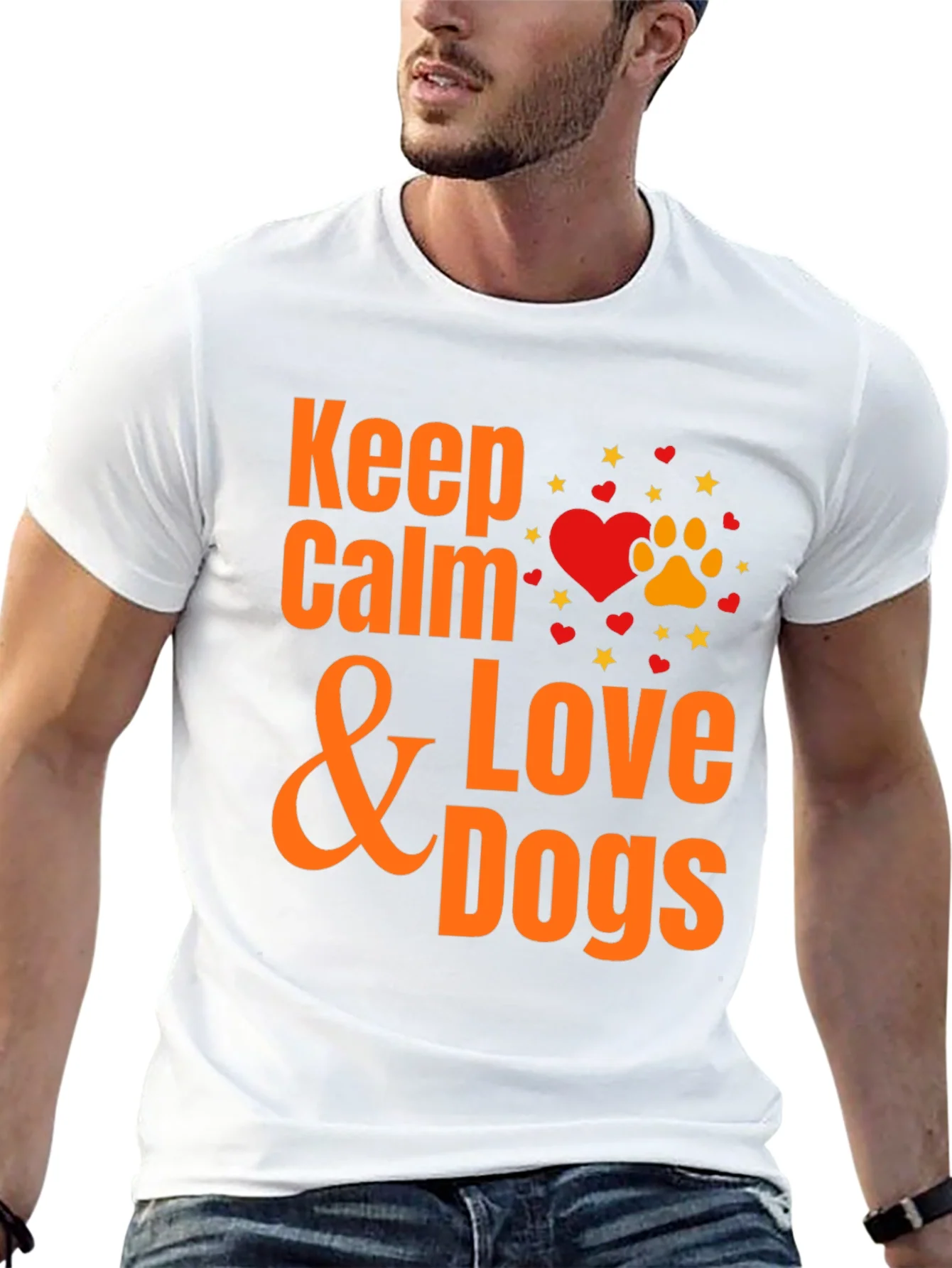 Rebbecca Keep Calm & Love Dogs T-Shirt