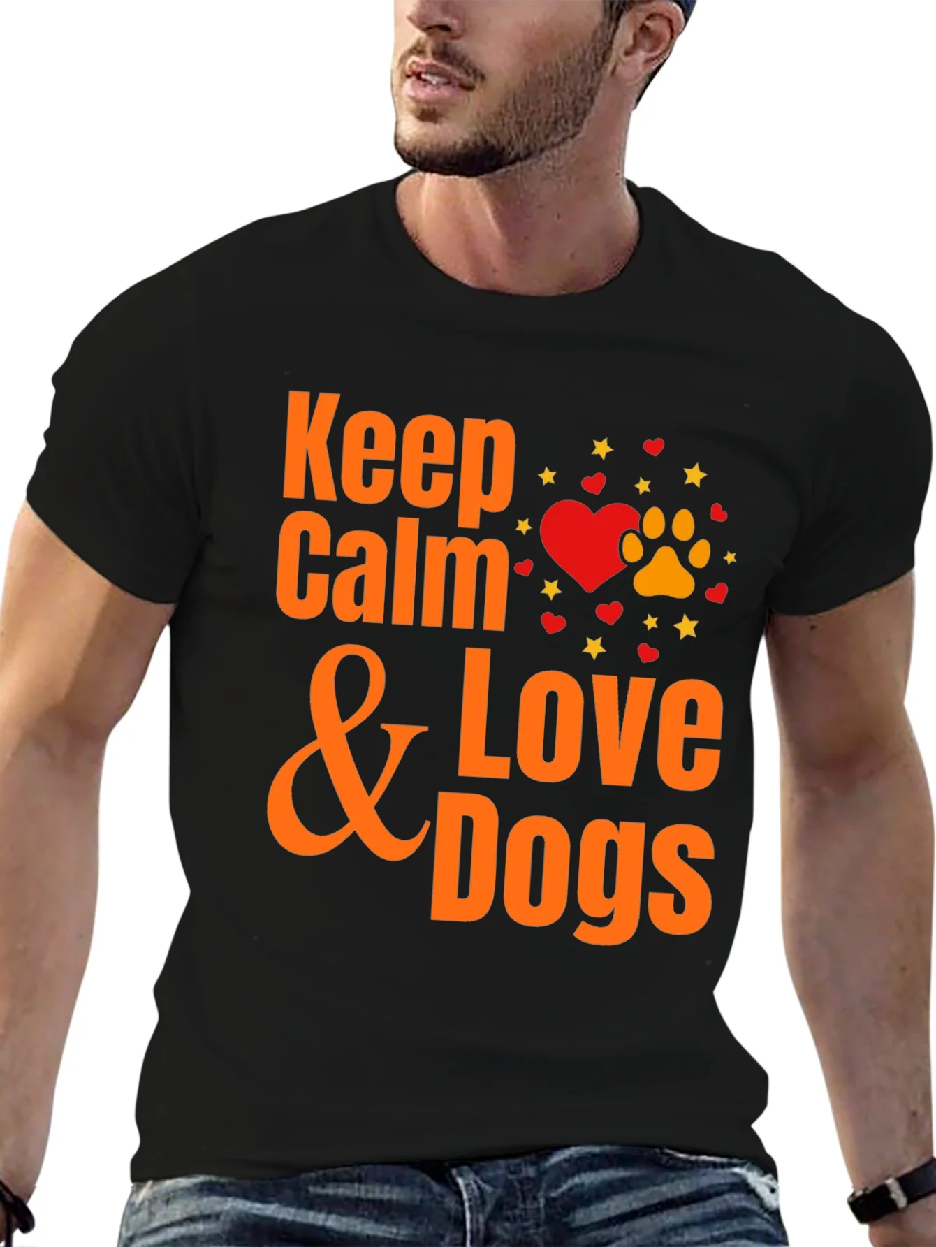 Rebbecca Keep Calm & Love Dogs T-Shirt