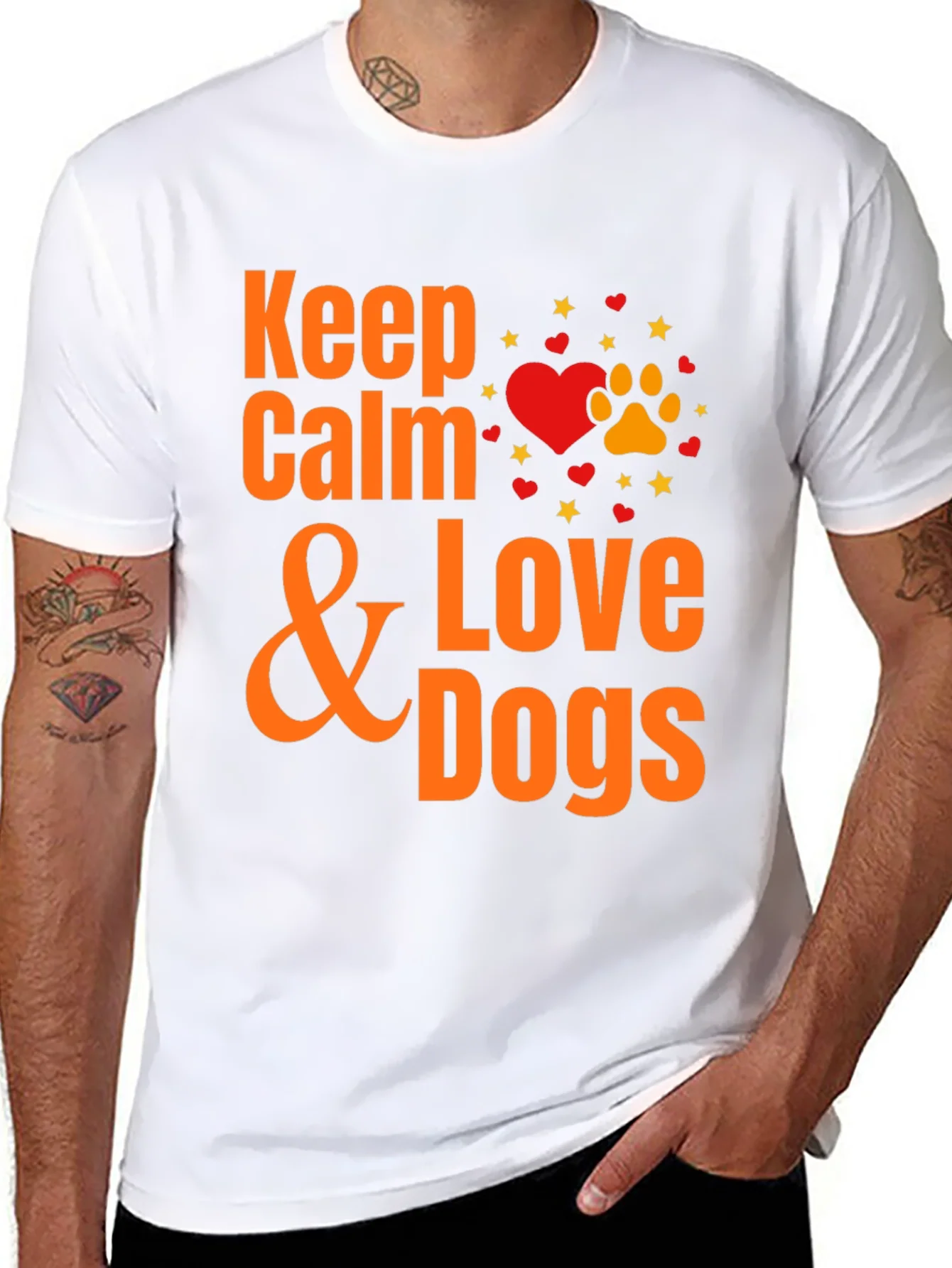 Rebbecca Keep Calm & Love Dogs T-Shirt