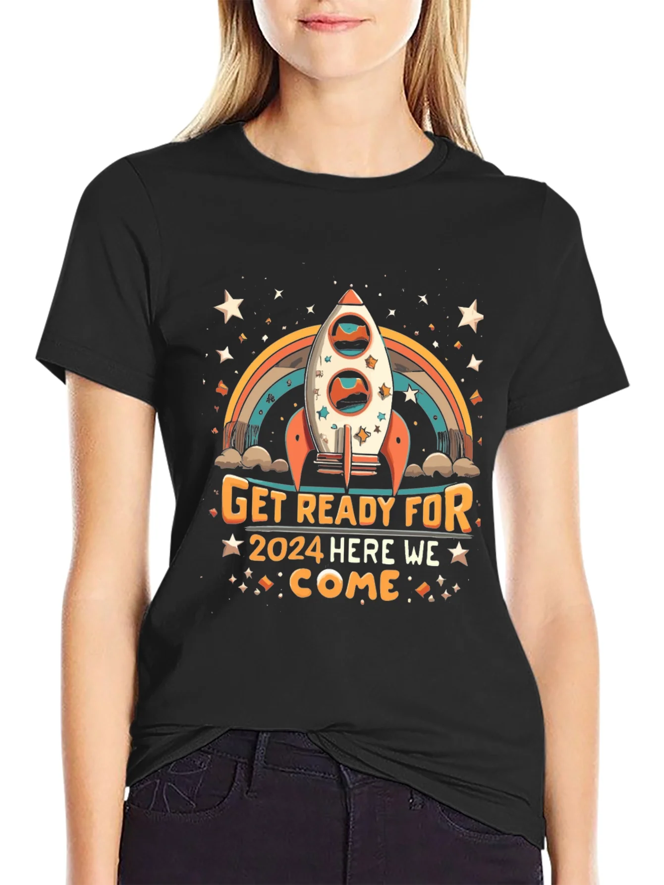 Rebbecca Get Ready for 2024 Rocket T-Shirt