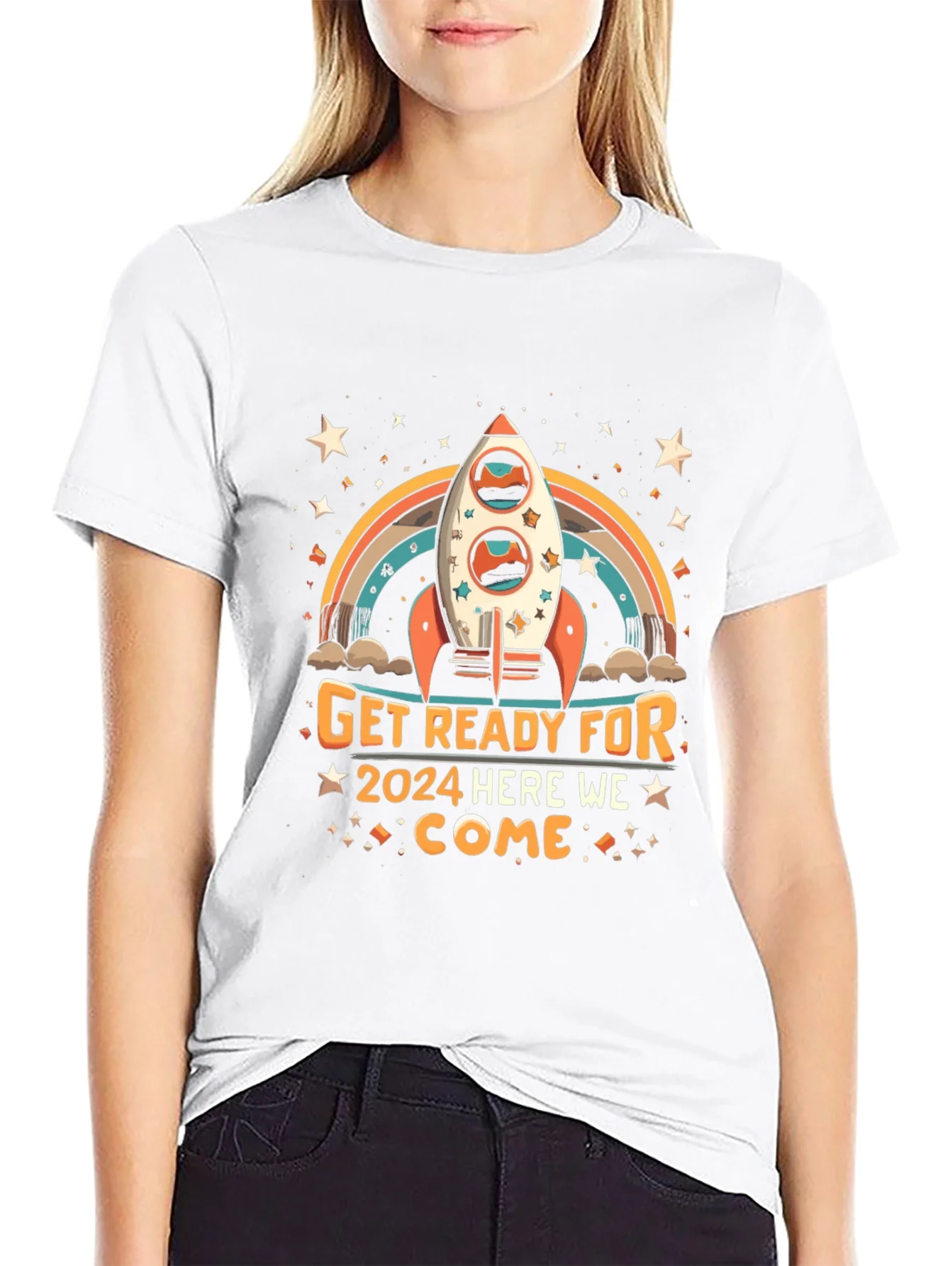 Rebbecca Get Ready for 2024 Rocket T-Shirt