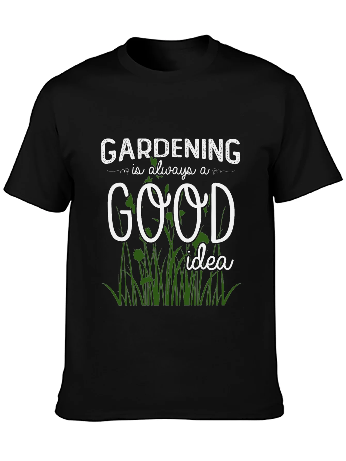 Camiseta negra: Jardiner¨ªa una buena idea