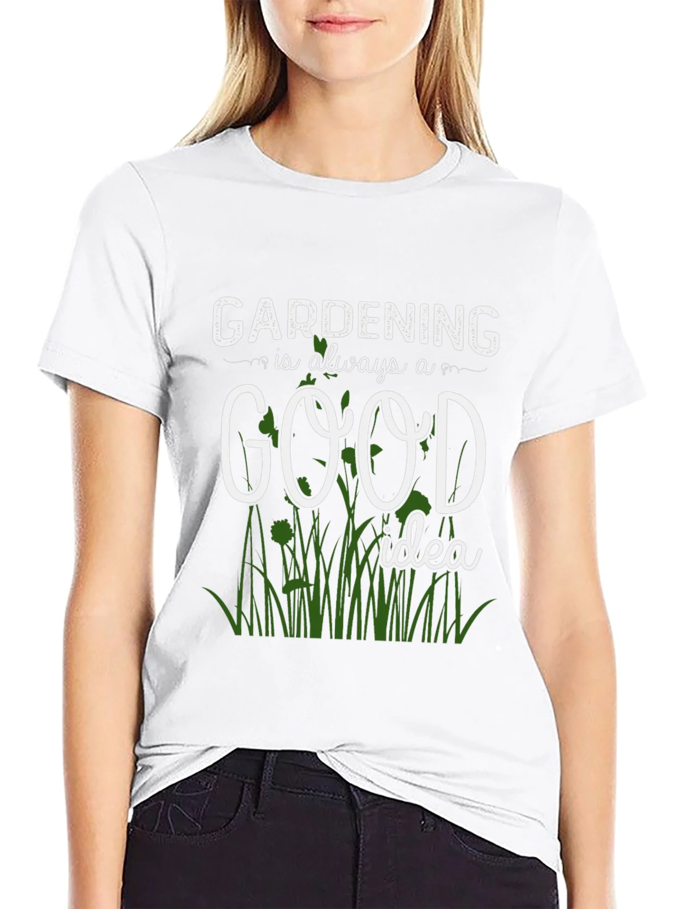 Camiseta negra: Jardiner¨ªa una buena idea