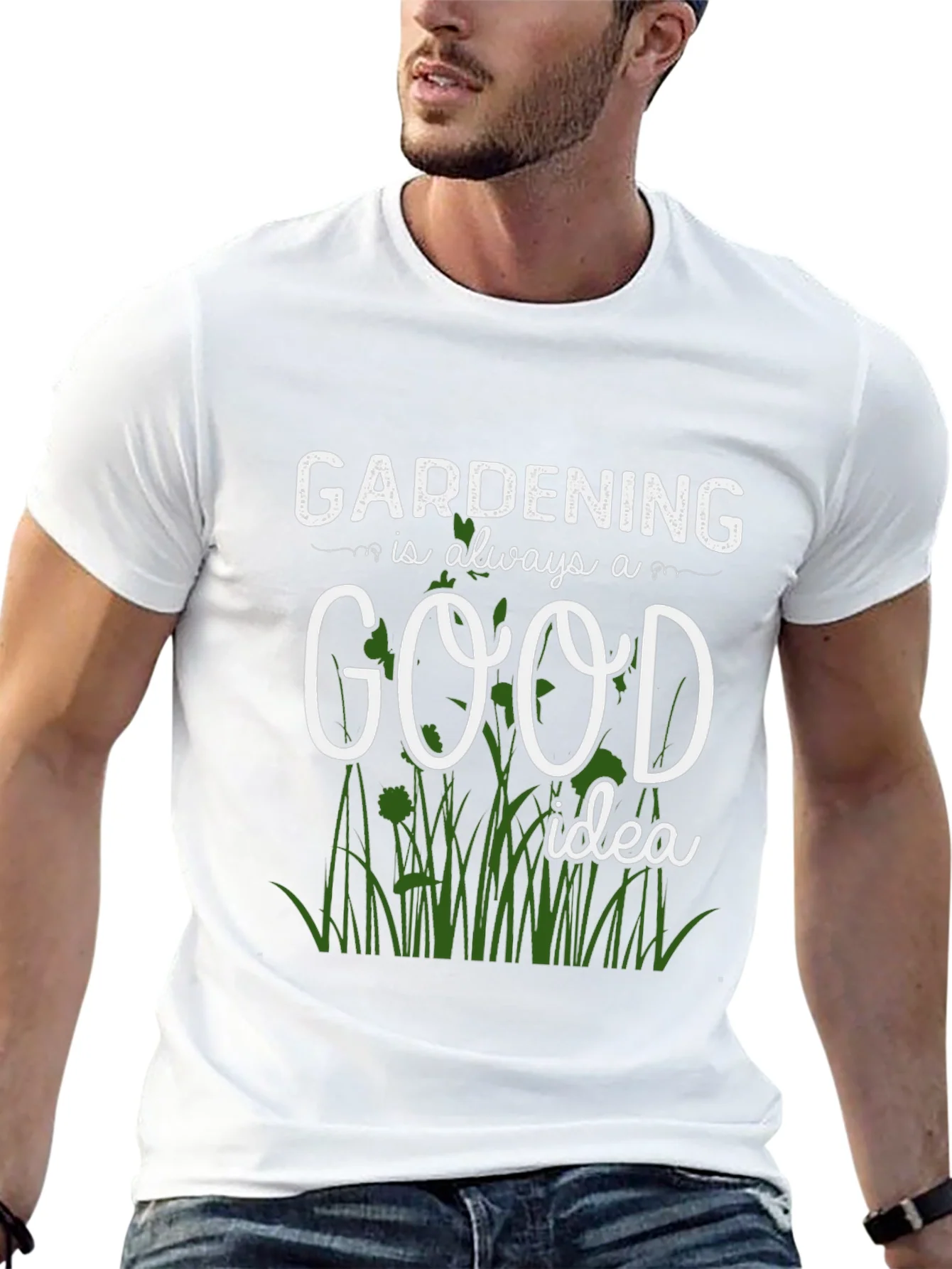 Camiseta negra: Jardiner¨ªa una buena idea