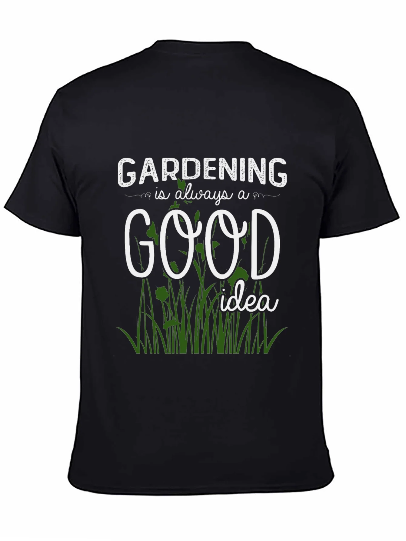 Camiseta negra: Jardiner¨ªa una buena idea