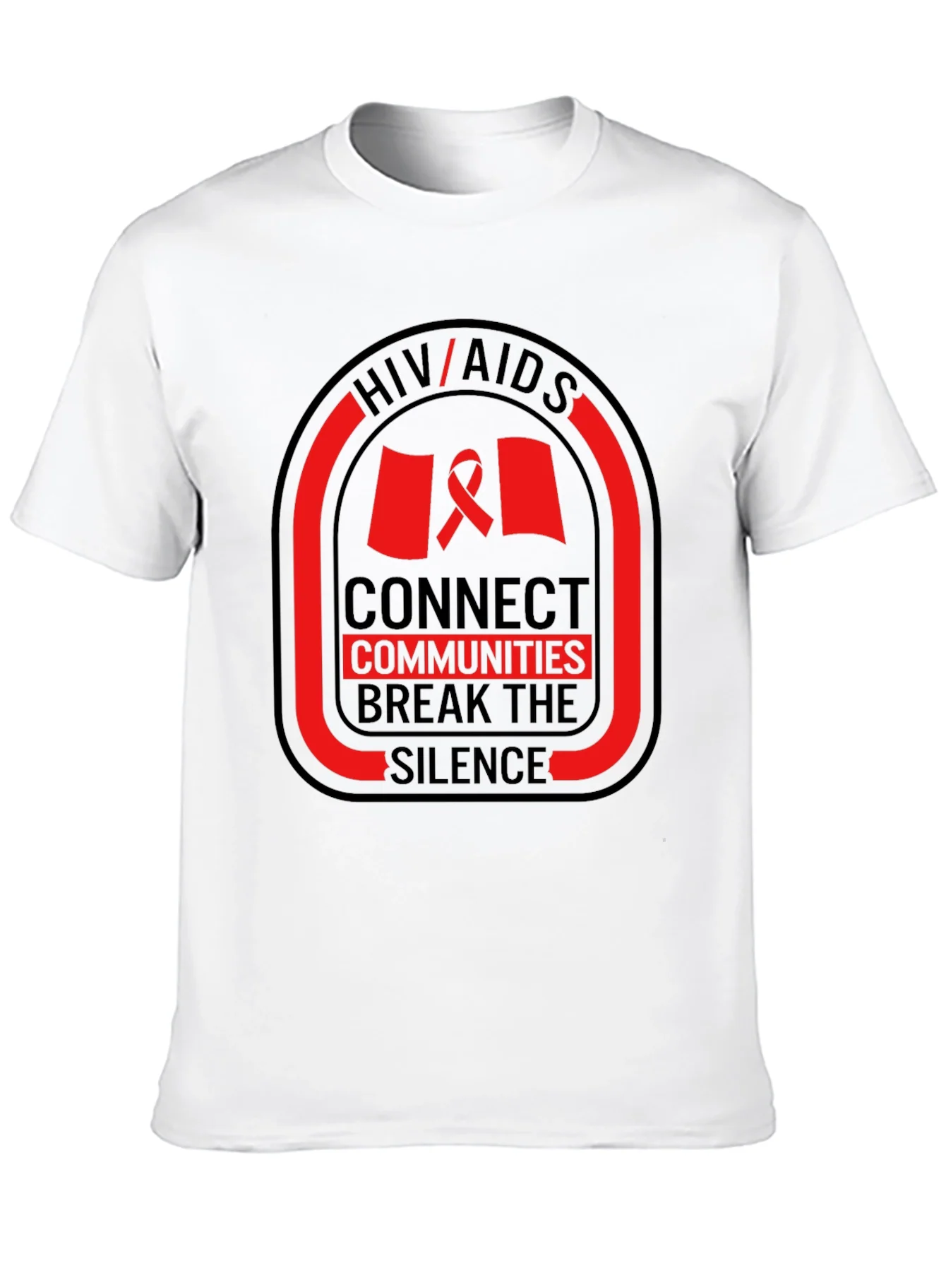 Rebbecca HIV/AIDS Awareness T-Shirt: Connect Communities Break Silence