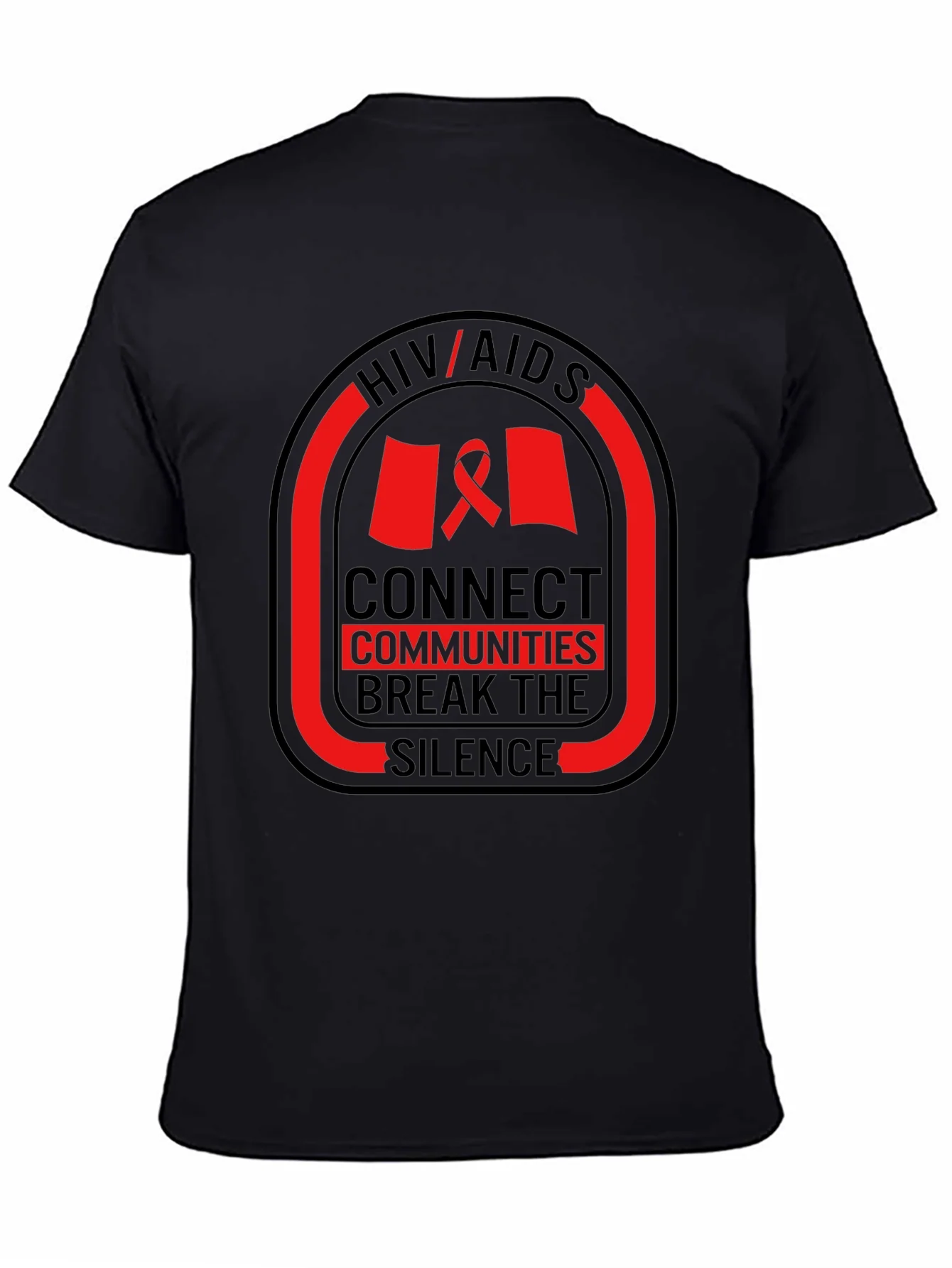 Rebbecca HIV/AIDS Awareness T-Shirt: Connect Communities Break Silence