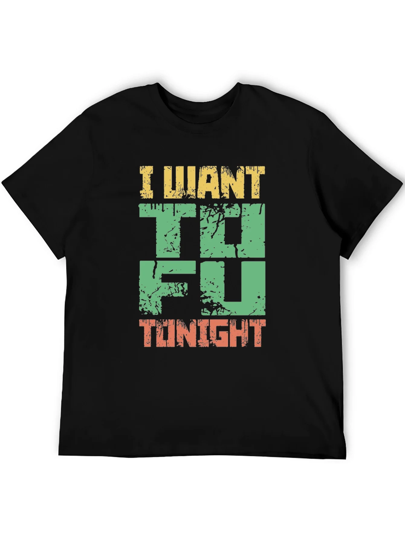 Rebbecca I Want Tofu Tonight Graphic T-Shirt - Black