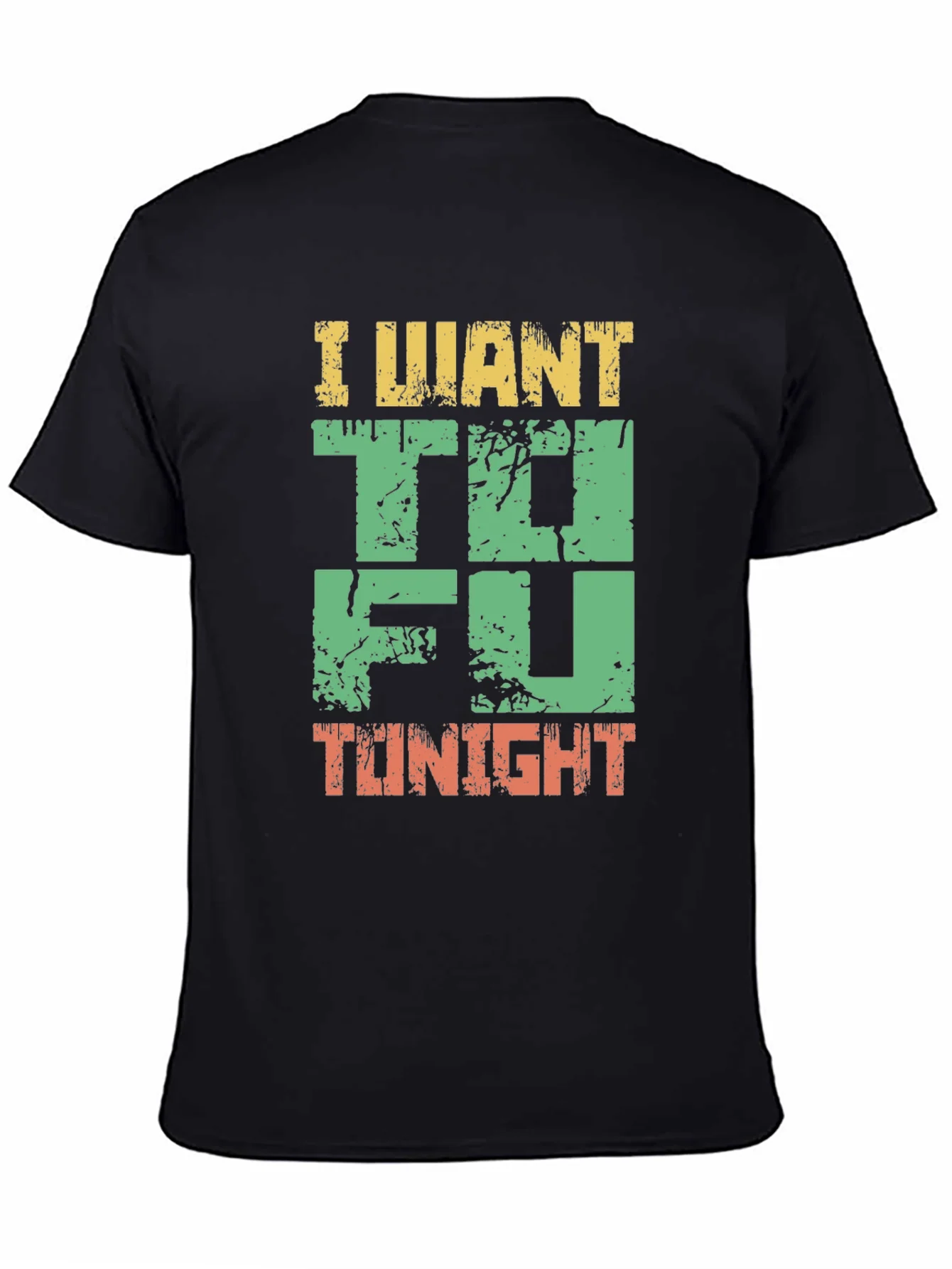 Rebbecca I Want Tofu Tonight Graphic T-Shirt - Black