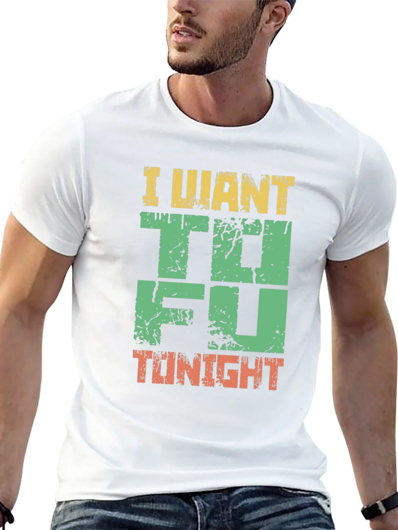 Rebbecca I Want Tofu Tonight Graphic T-Shirt - Black