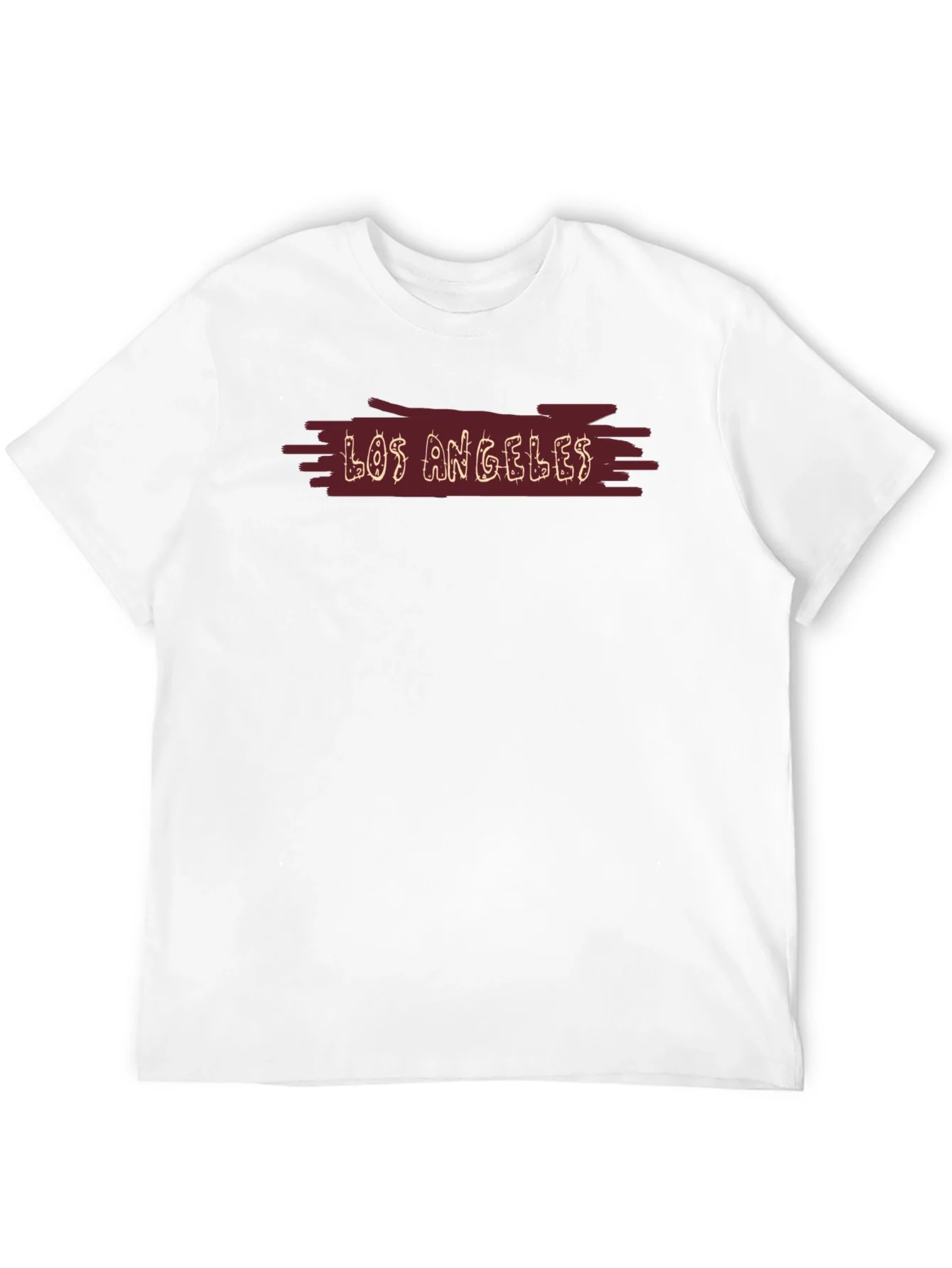 Camiseta Hombre Negra Los ¨¢ngeles Casual