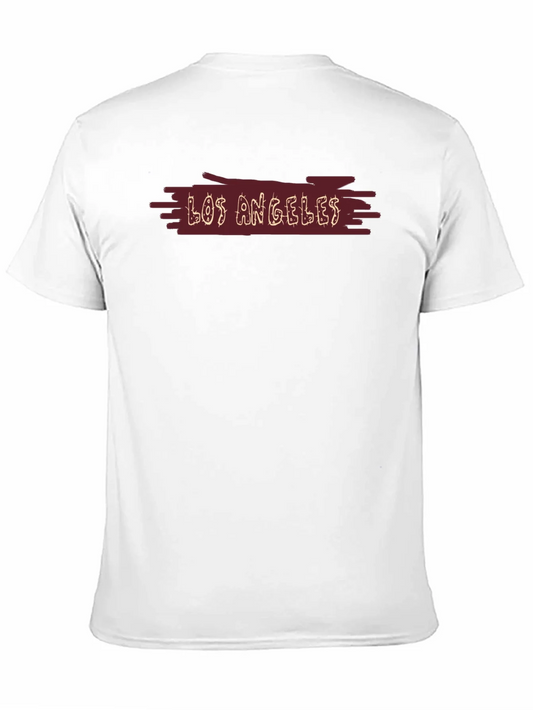Camiseta Hombre Negra Los ¨¢ngeles Casual