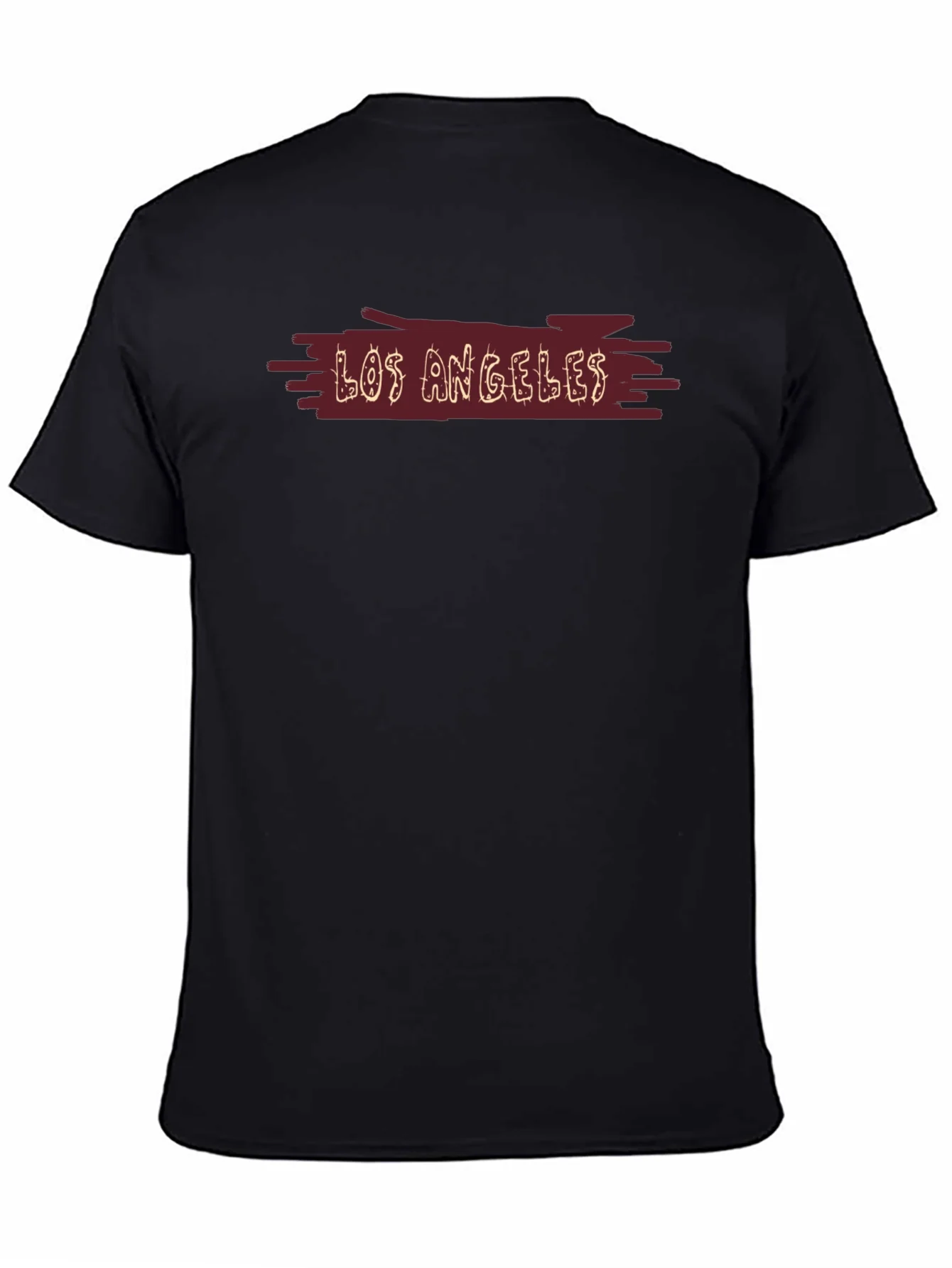 Camiseta Hombre Negra Los ¨¢ngeles Casual