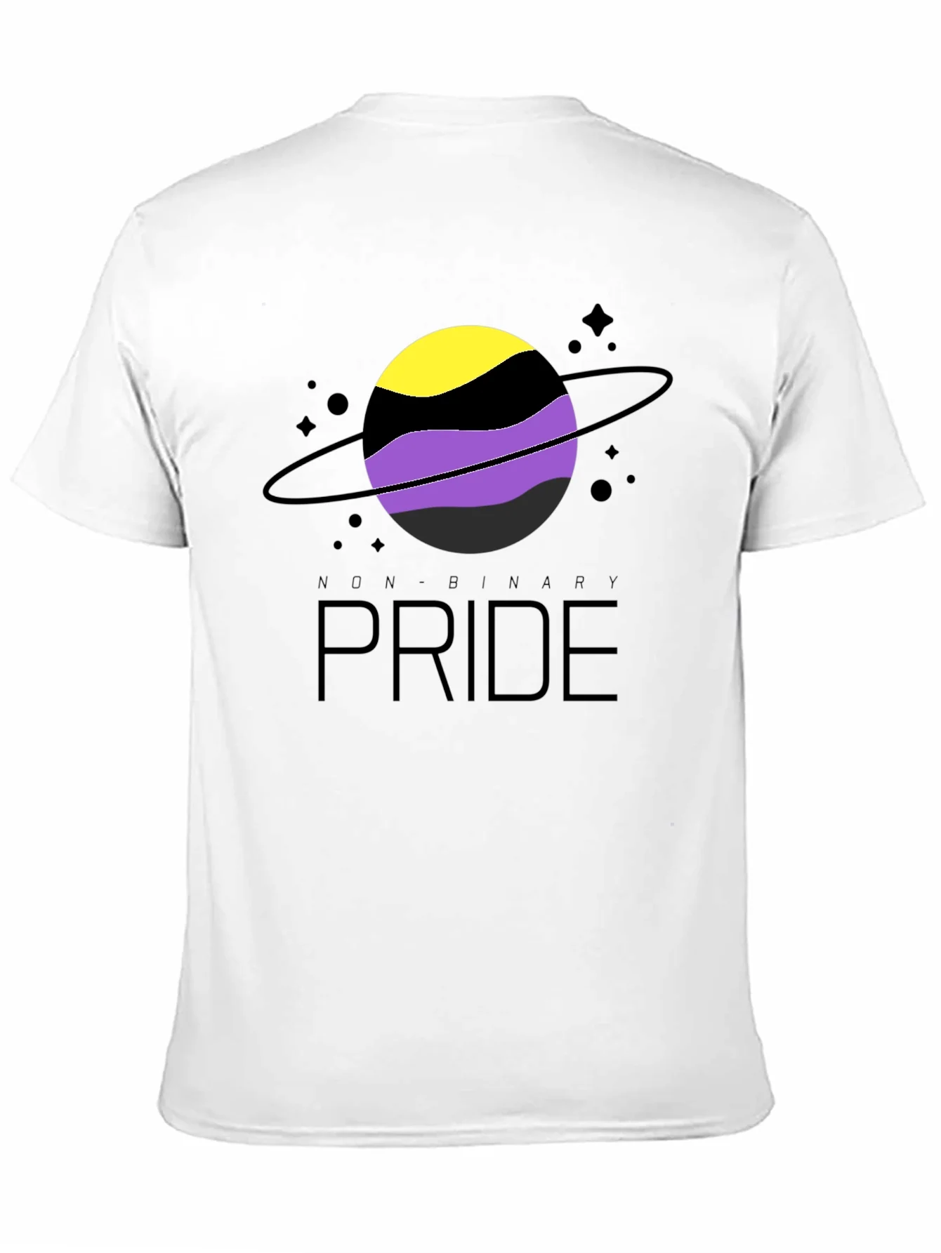 Camiseta Orgullo No Binario Dise?o Planeta