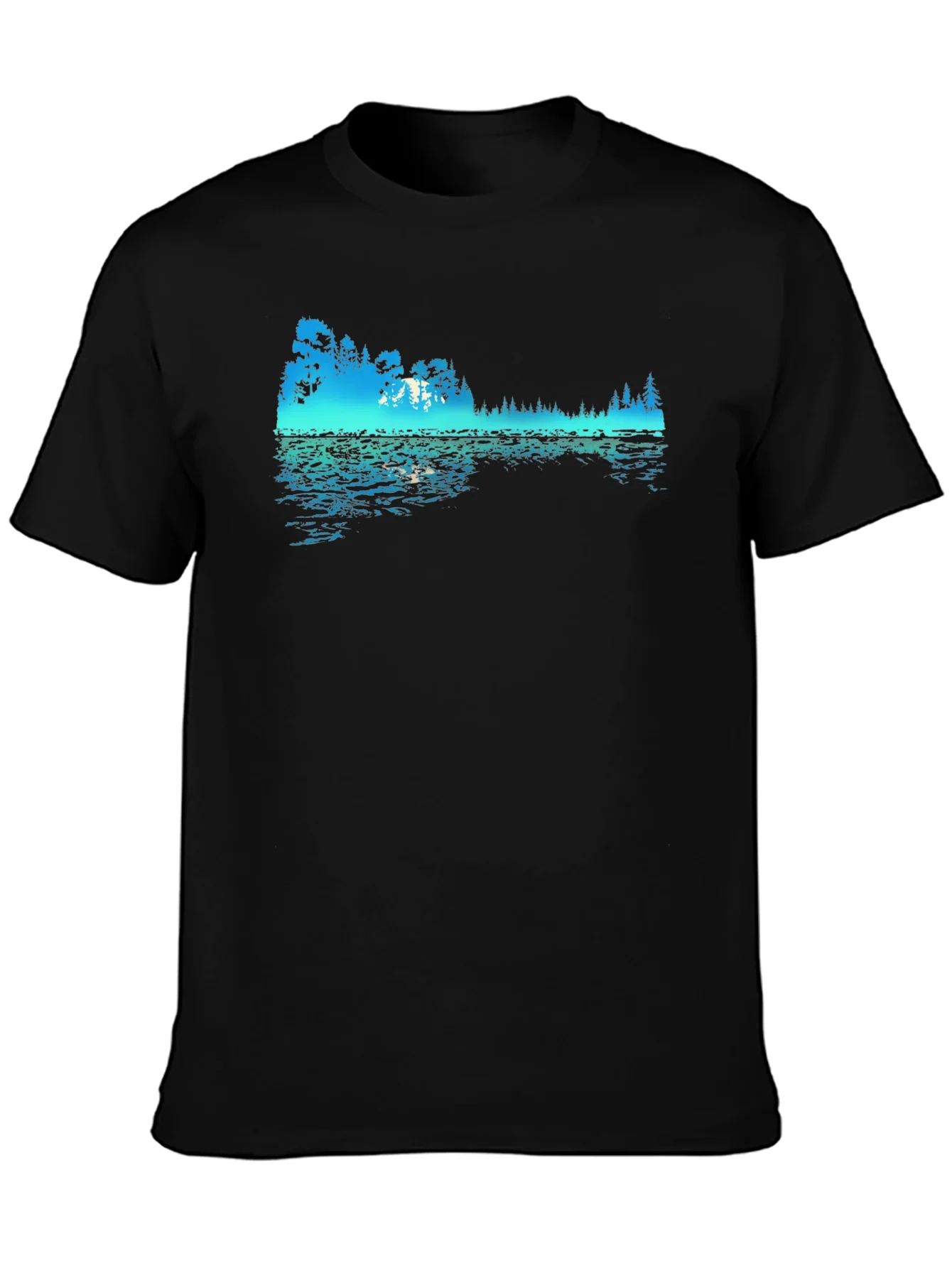Rebbecca Nature Reflection Graphic Black T-Shirt
