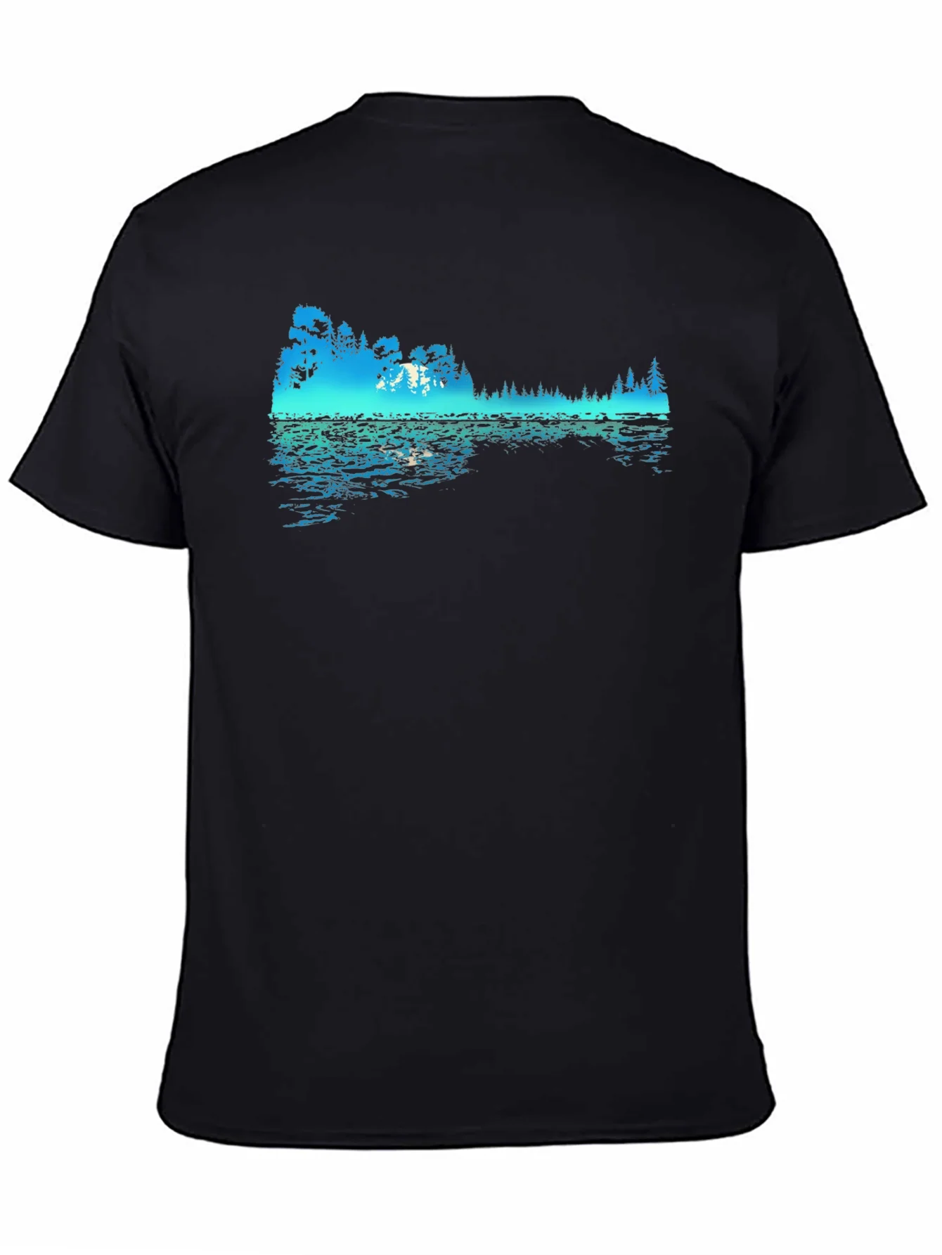 Rebbecca Nature Reflection Graphic Black T-Shirt