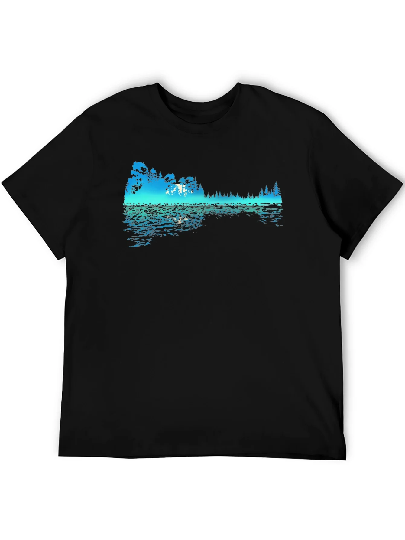 Rebbecca Nature Reflection Graphic Black T-Shirt