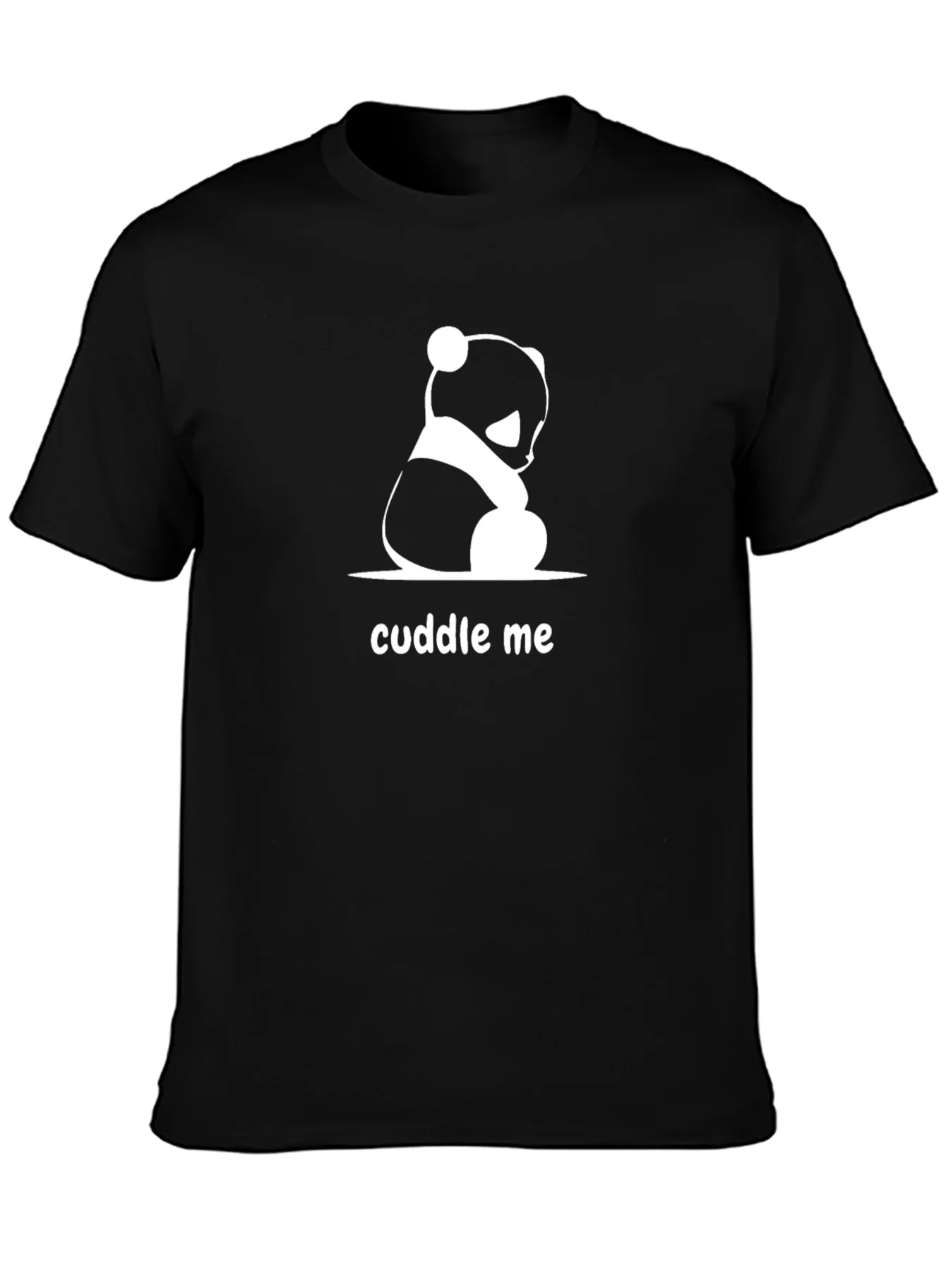 Rebbecca Cuddle Me Panda Bear Black T-Shirt
