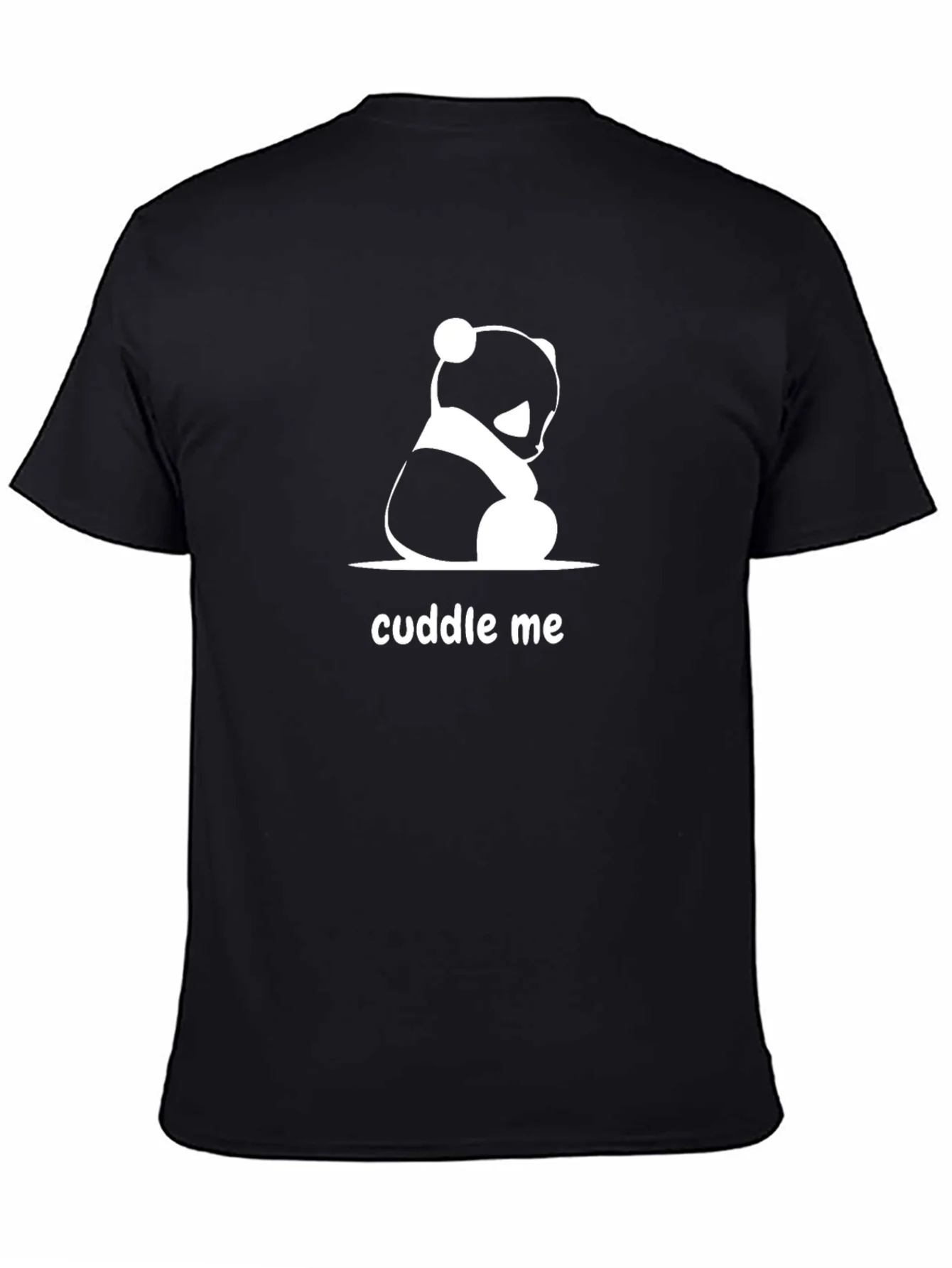 Rebbecca Cuddle Me Panda Bear Black T-Shirt
