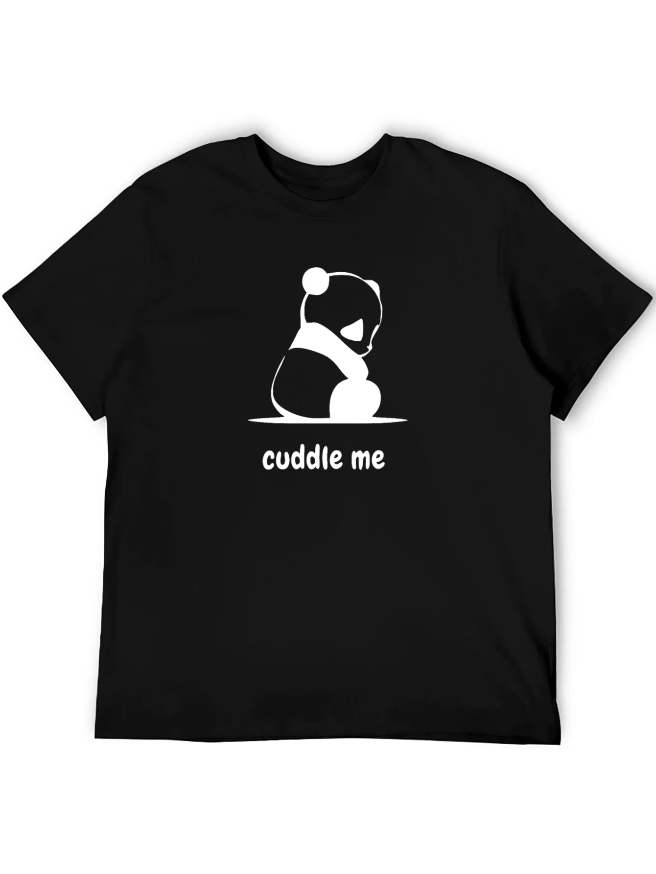 Rebbecca Cuddle Me Panda Bear Black T-Shirt