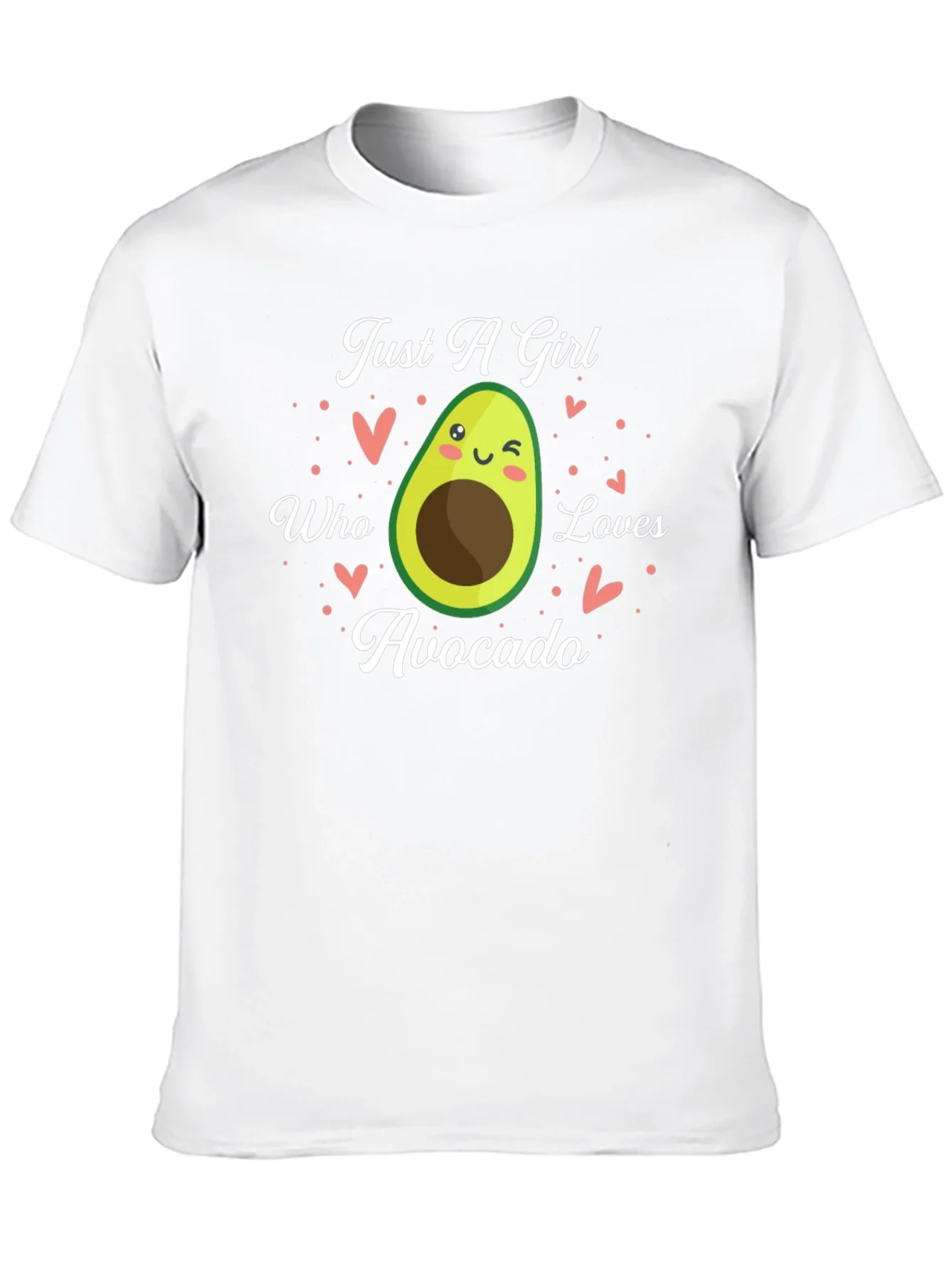 Camiseta Negra Just A Girl Who Loves Avocado