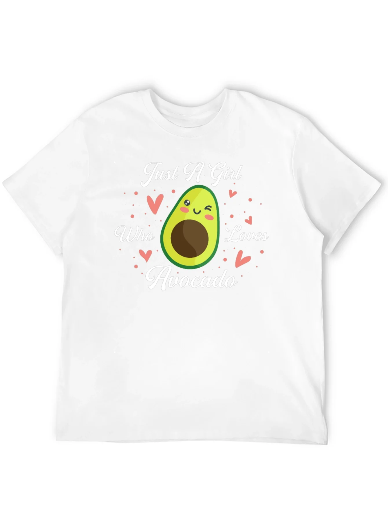 Camiseta Negra Just A Girl Who Loves Avocado