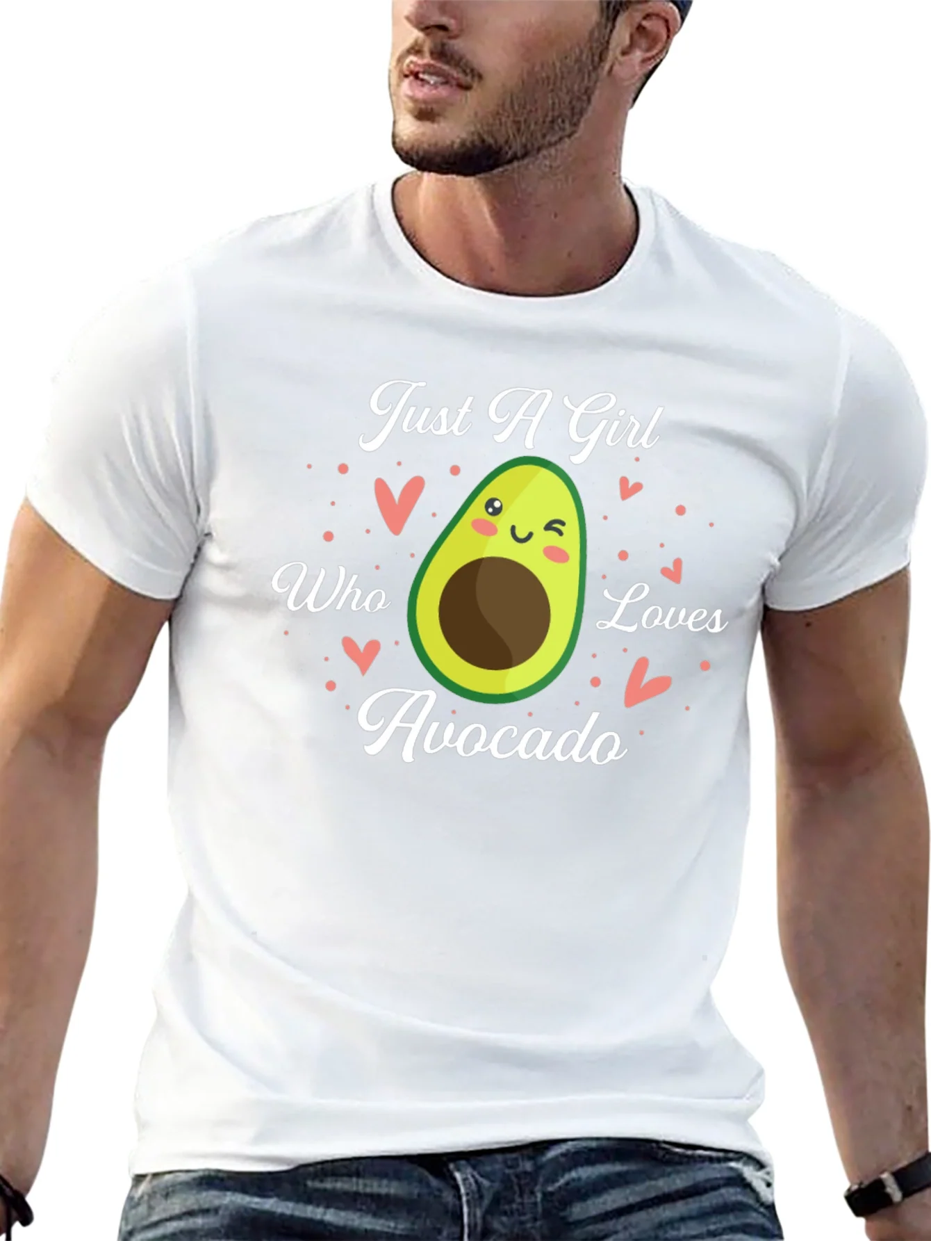 Camiseta Negra Just A Girl Who Loves Avocado
