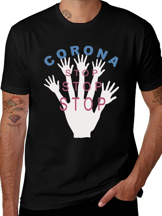 Rebbecca Corona Stop Graphic T-Shirt