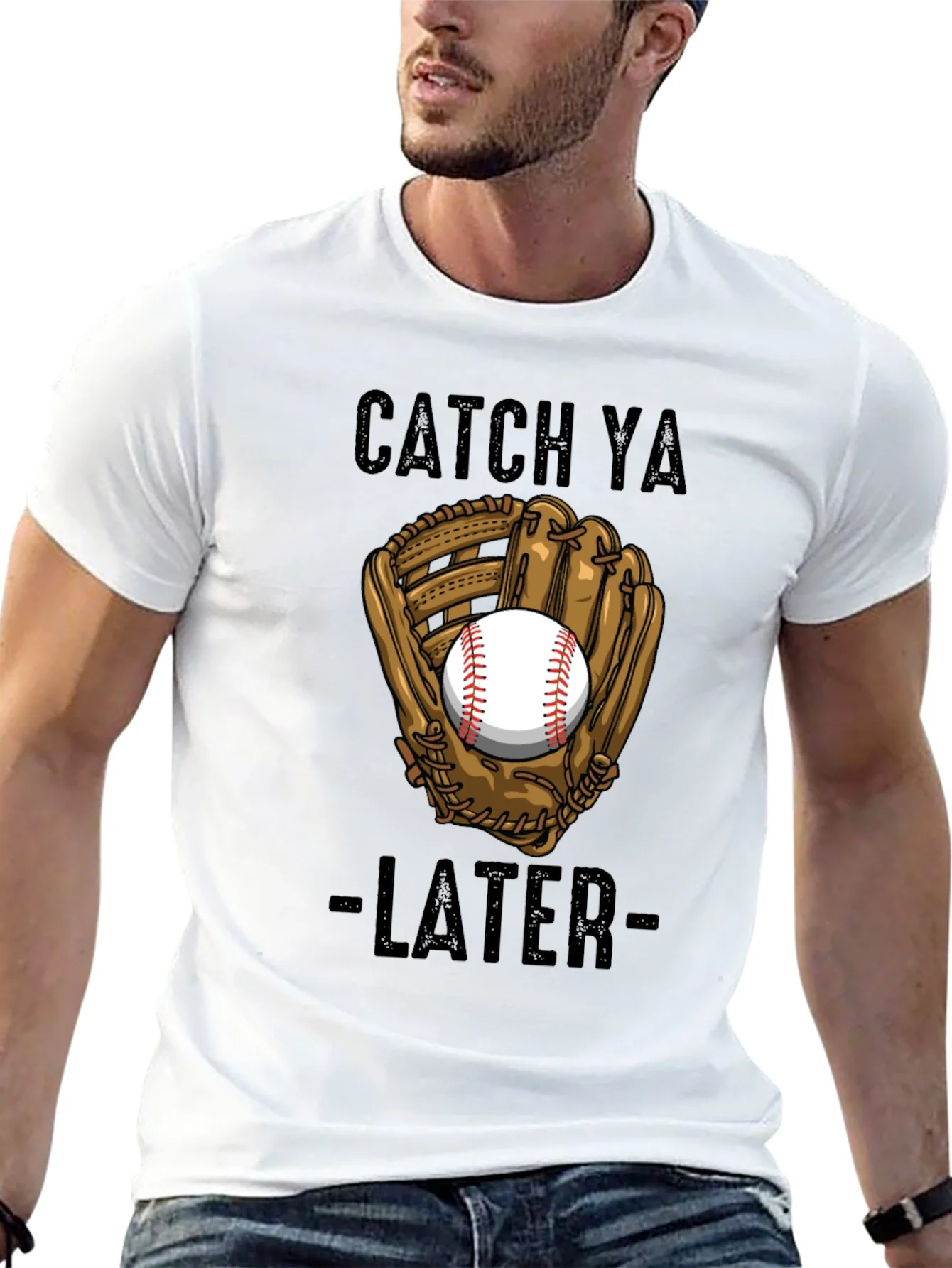 Camiseta Negra Deportiva Catch Ya Later