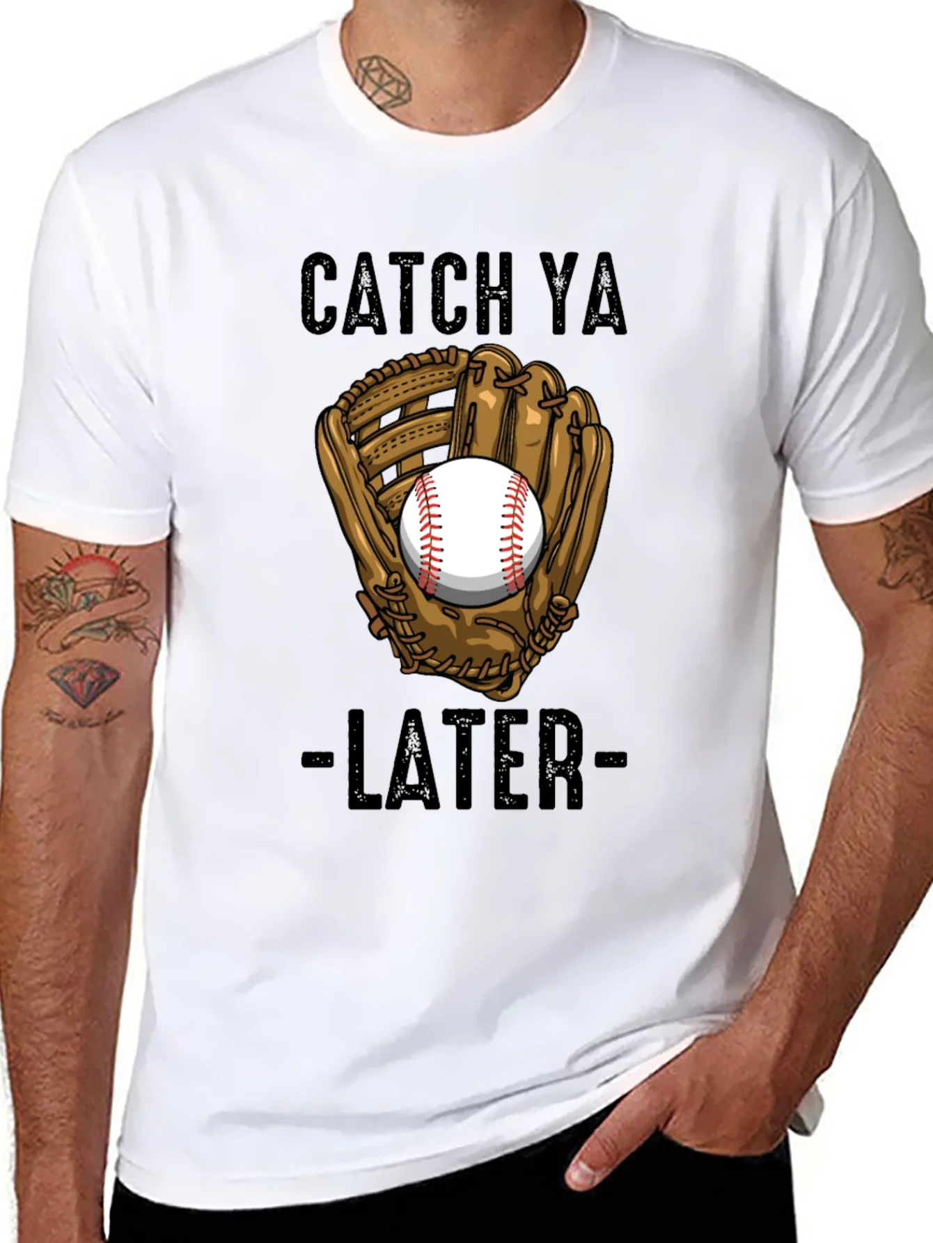 Camiseta Negra Deportiva Catch Ya Later