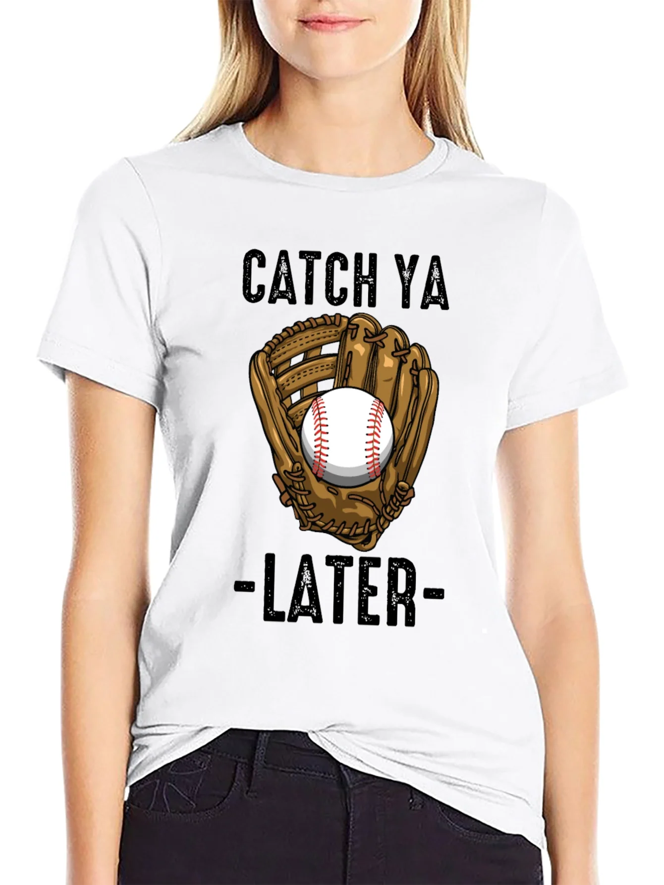 Camiseta Negra Deportiva Catch Ya Later