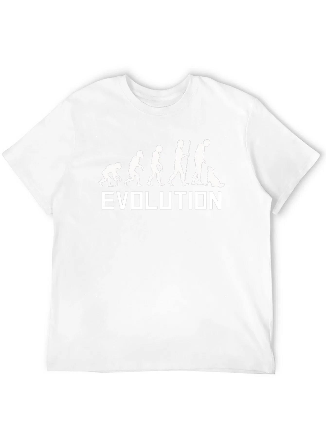 Rebbecca Evolution of Man & Dog Black T-Shirt