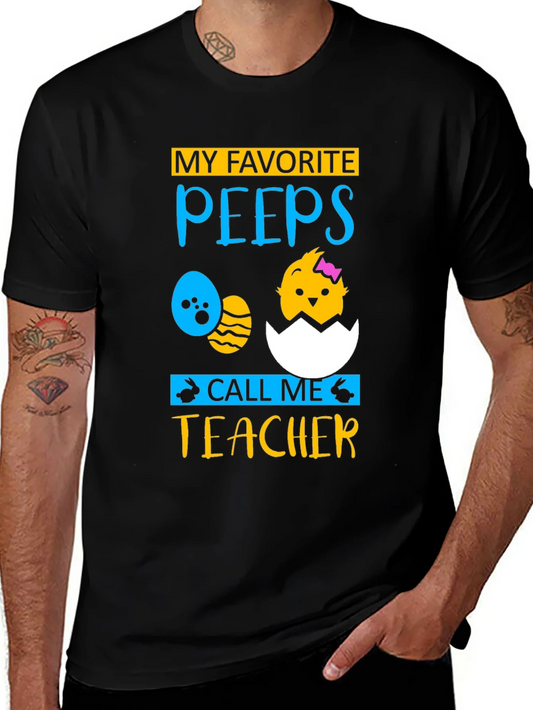 Rebbecca My Favorite Peeps Teacher Easter T-Shirt