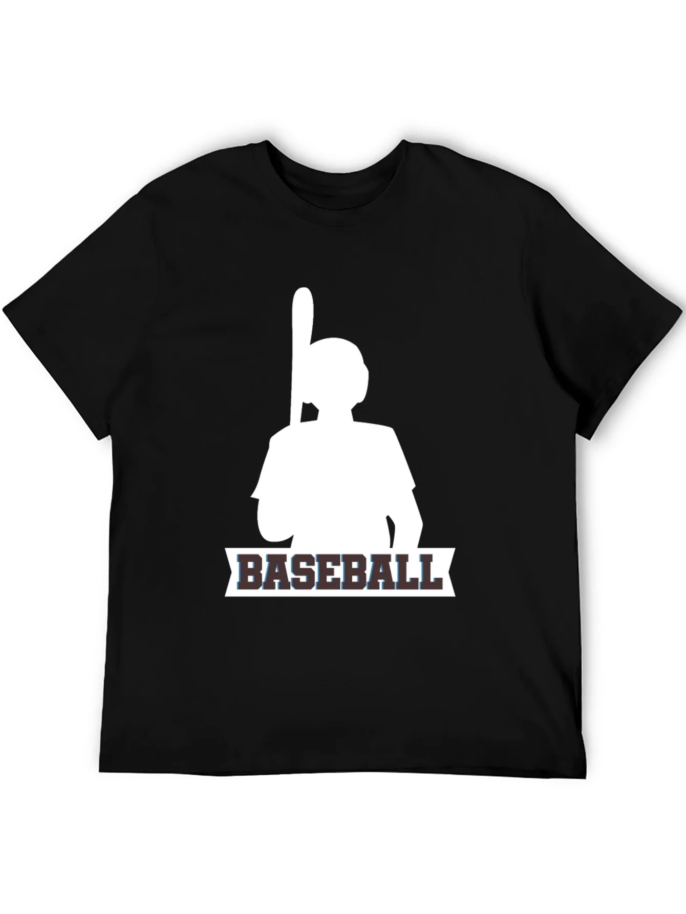 Camiseta Negra de B¨¦isbol para Hombre