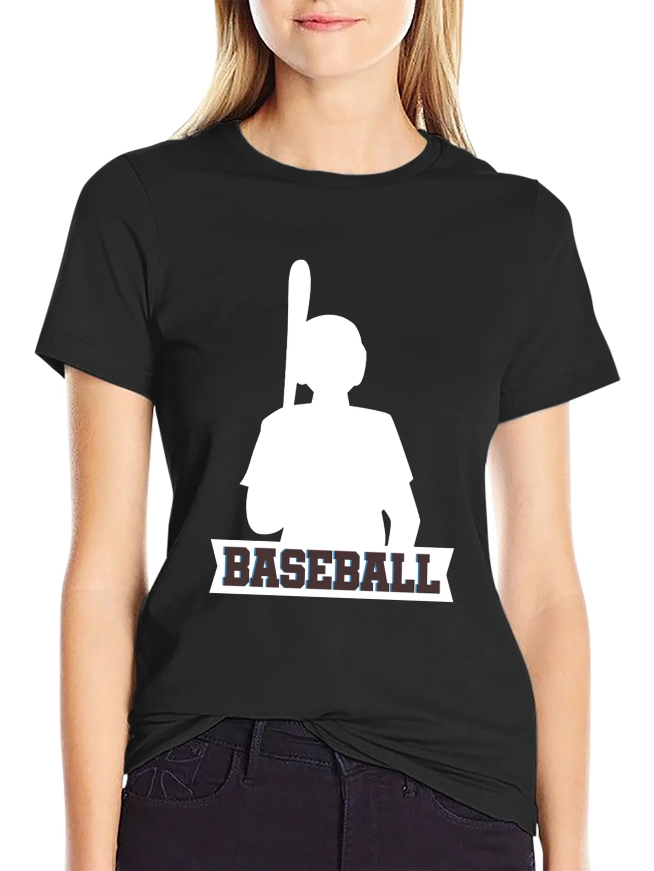 Camiseta Negra de B¨¦isbol para Hombre