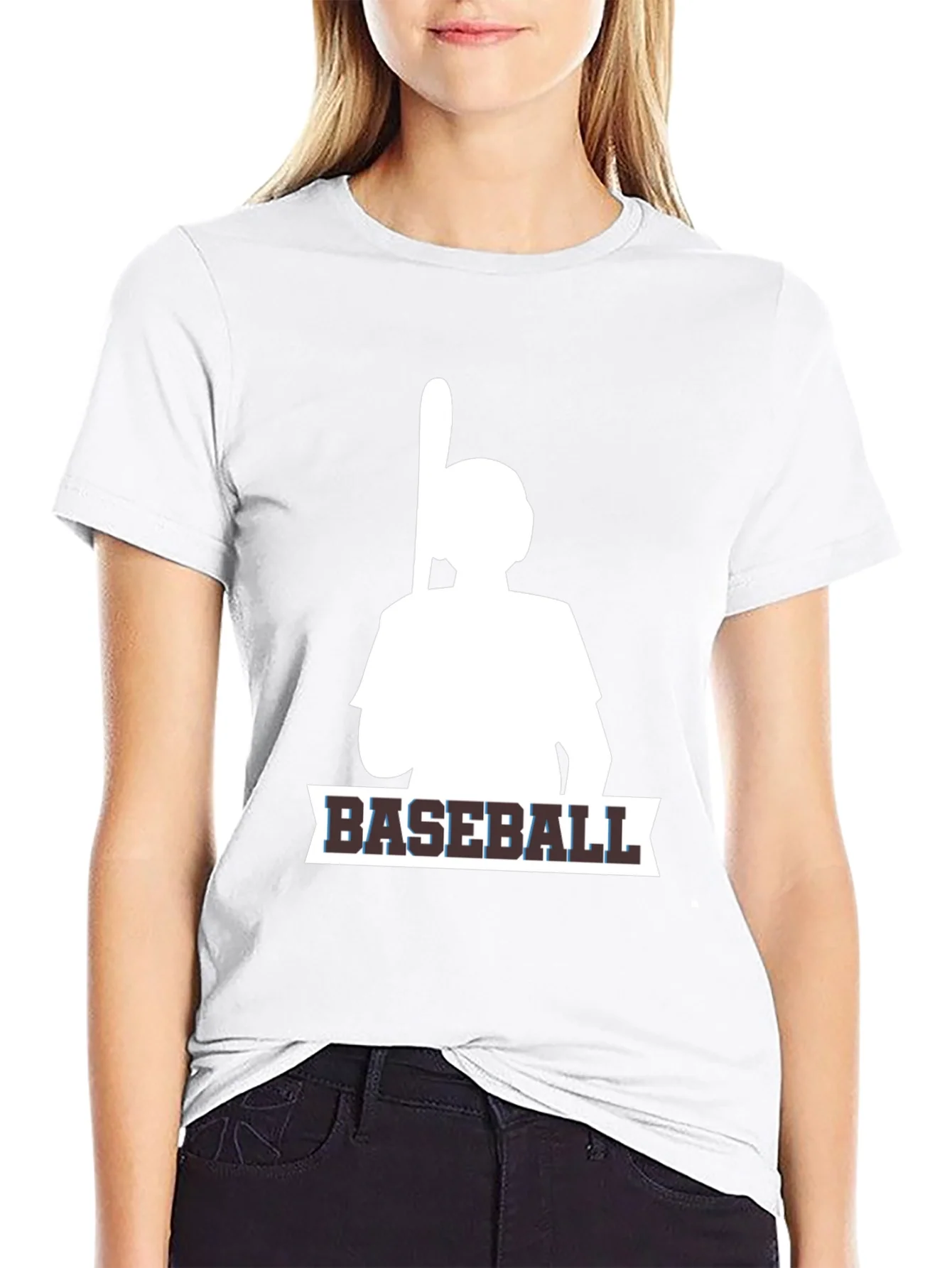 Camiseta Negra de B¨¦isbol para Hombre