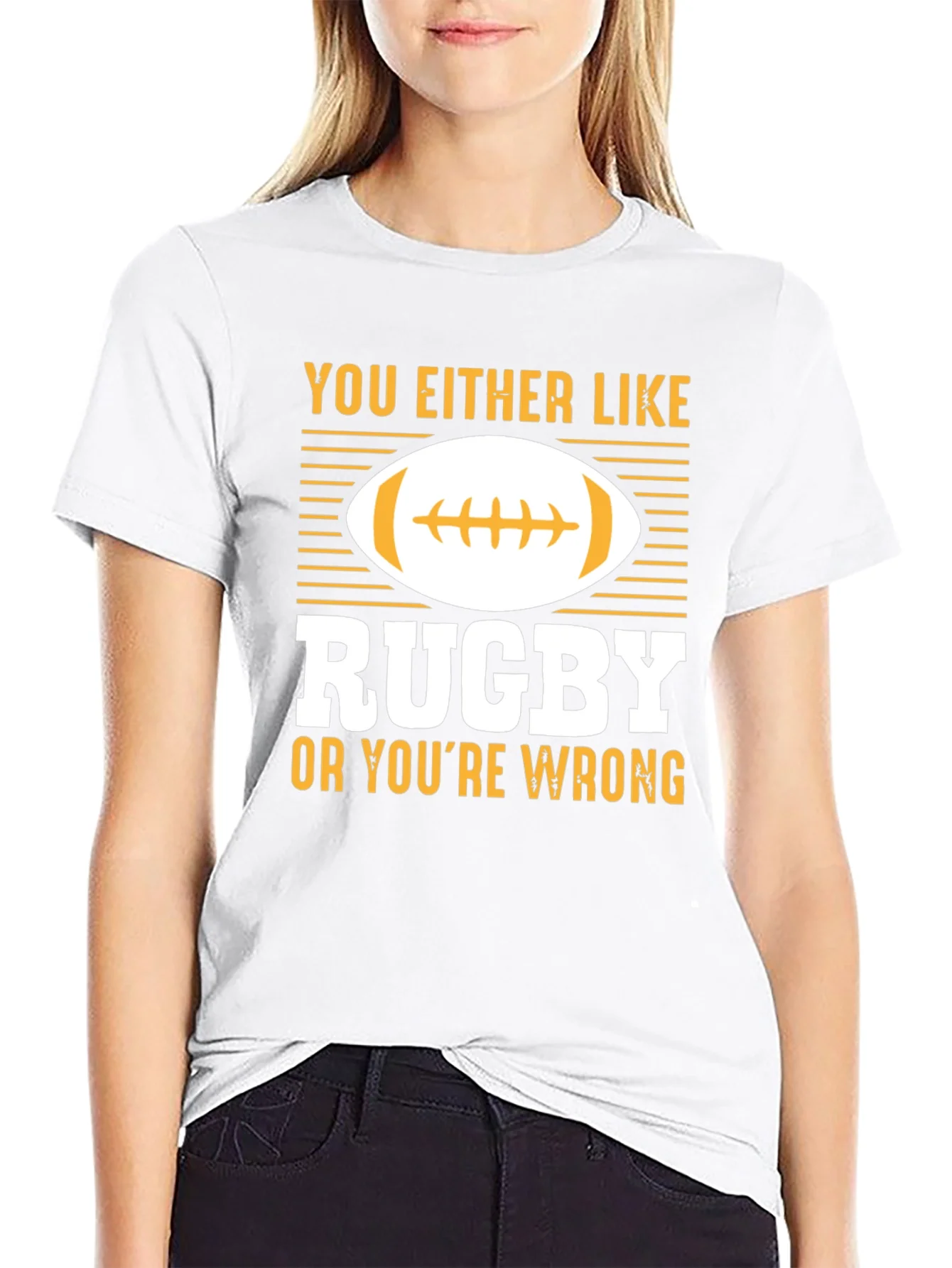 Rebbecca Rugby Fan T-Shirt - You Either Like Rugby...