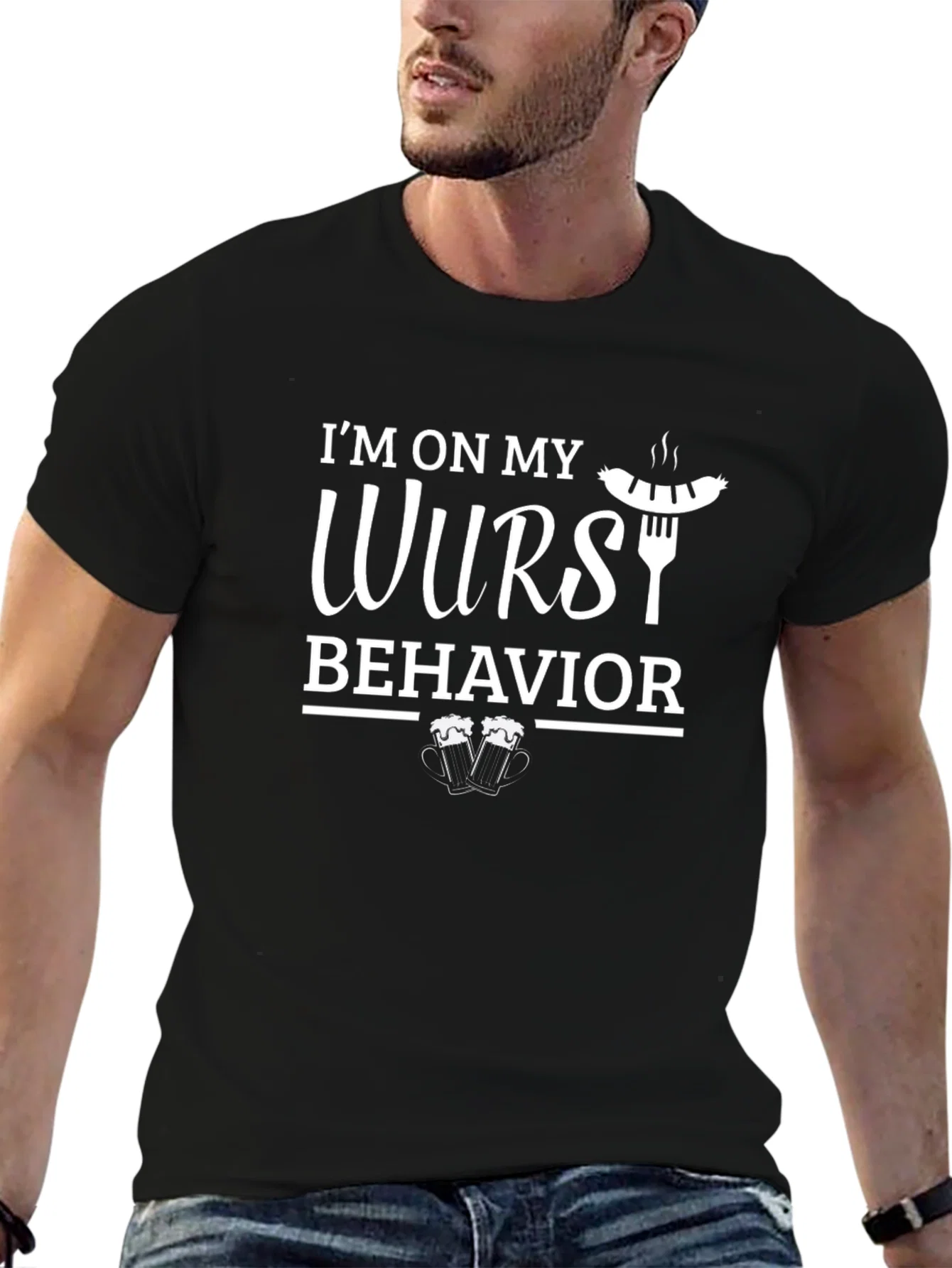 Rebbecca Wurst Behavior T-Shirt - Funny Food Tee