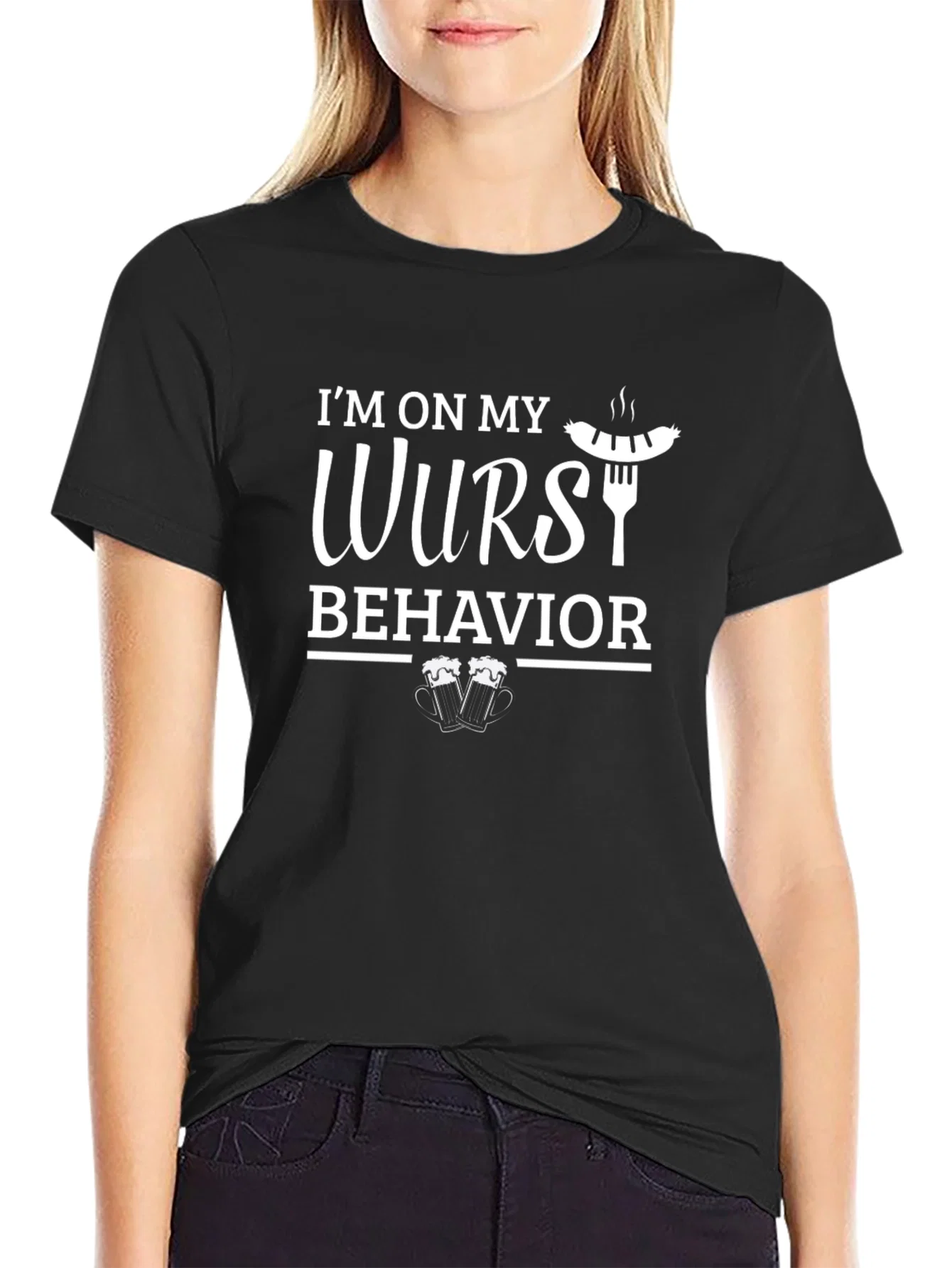 Rebbecca Wurst Behavior T-Shirt - Funny Food Tee