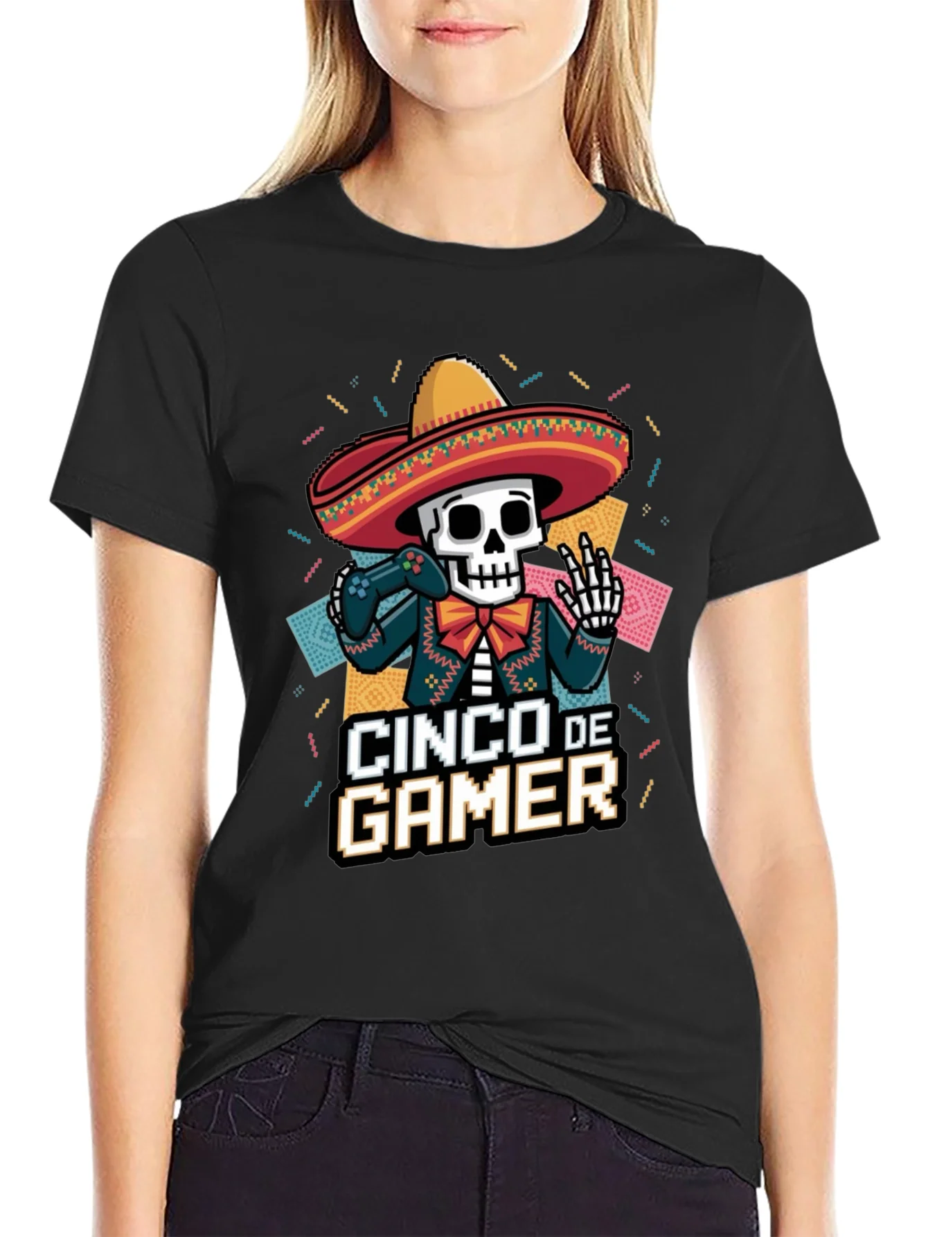 Rebbecca Cinco de Gamer T-Shirt - Black