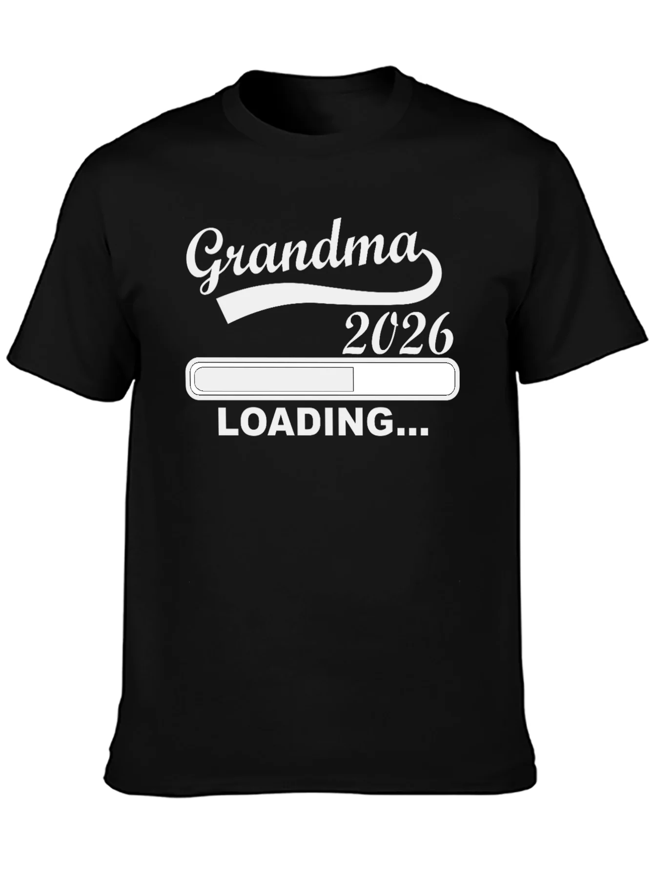 Rebbecca Grandma 2026 Loading Black T-Shirt