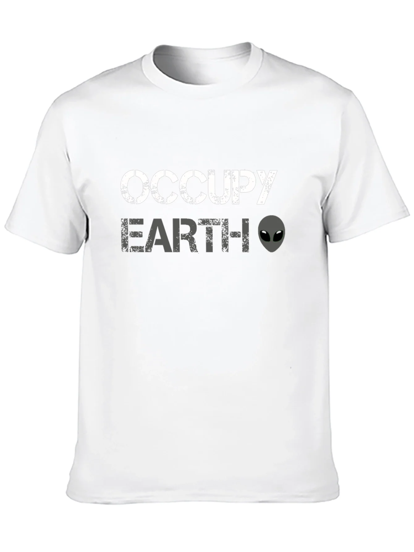 Rebbecca Occupy Earth Alien Graphic Black T-Shirt