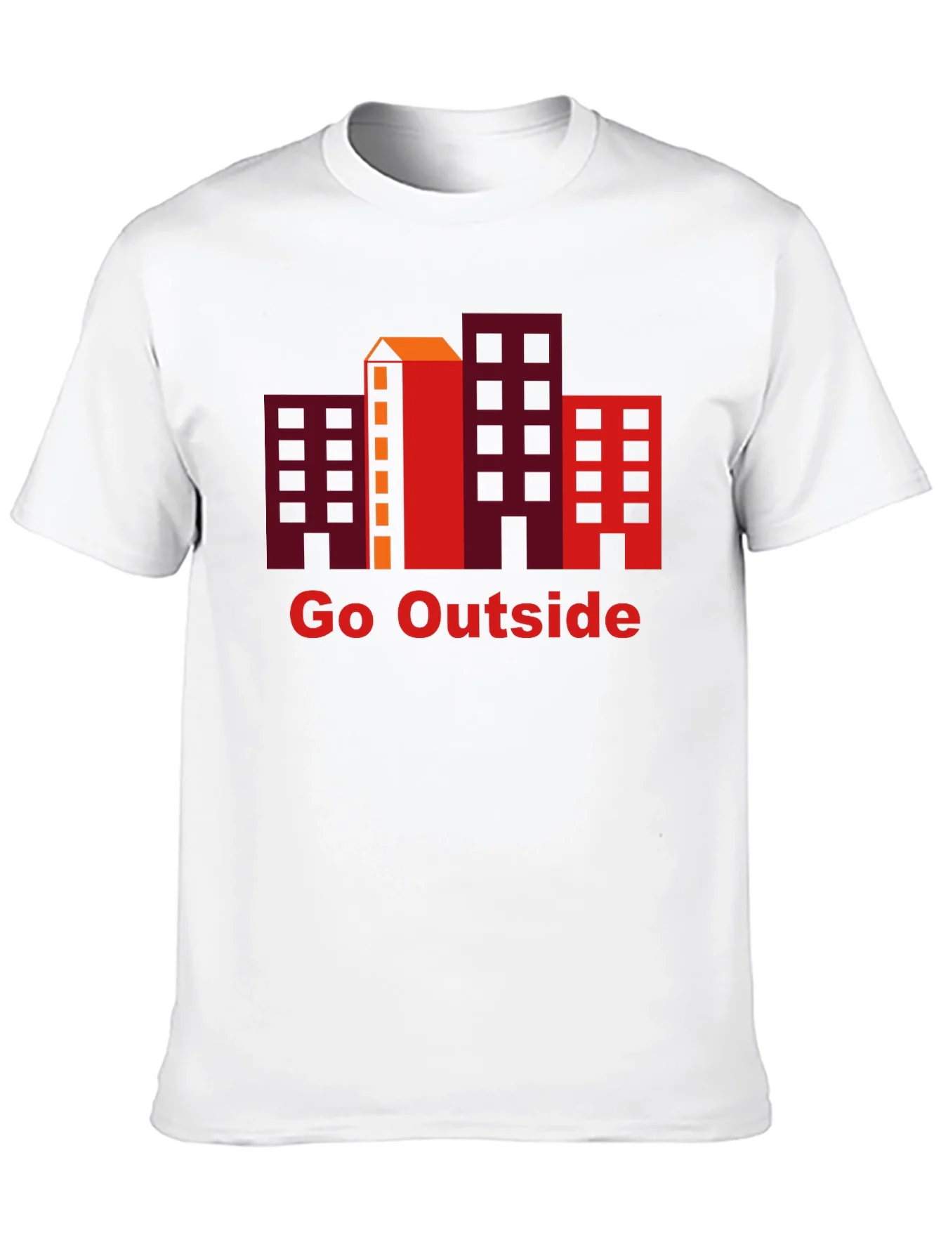 Camiseta Negra Go Outside con Dise?o Urbano