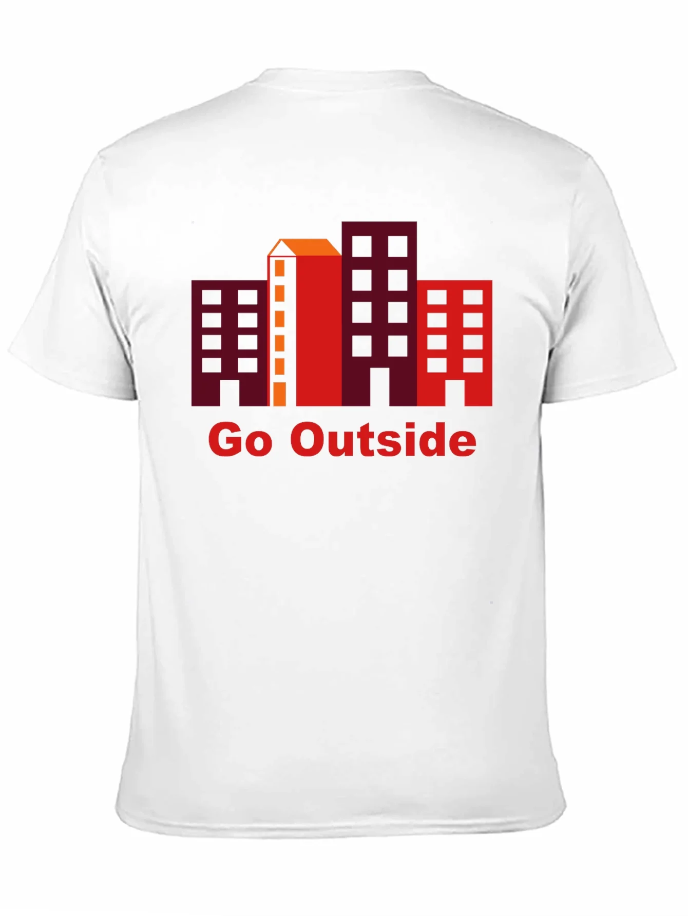 Camiseta Negra Go Outside con Dise?o Urbano