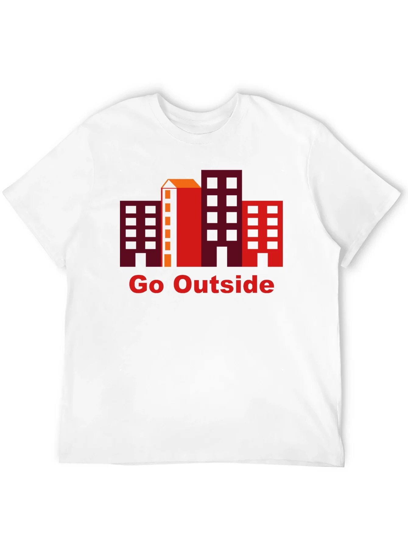 Camiseta Negra Go Outside con Dise?o Urbano